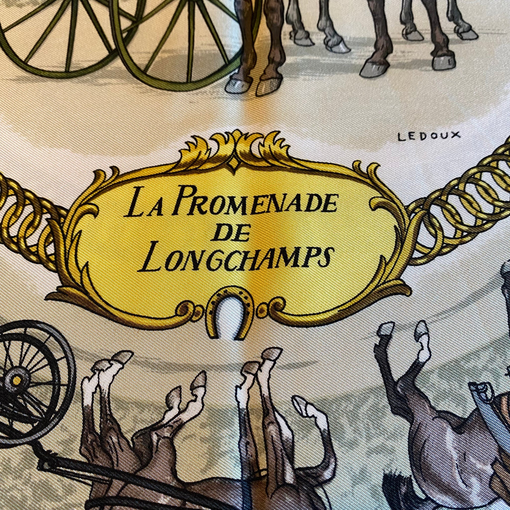 Hermès La Promenade de Longchamps Silk Scarf