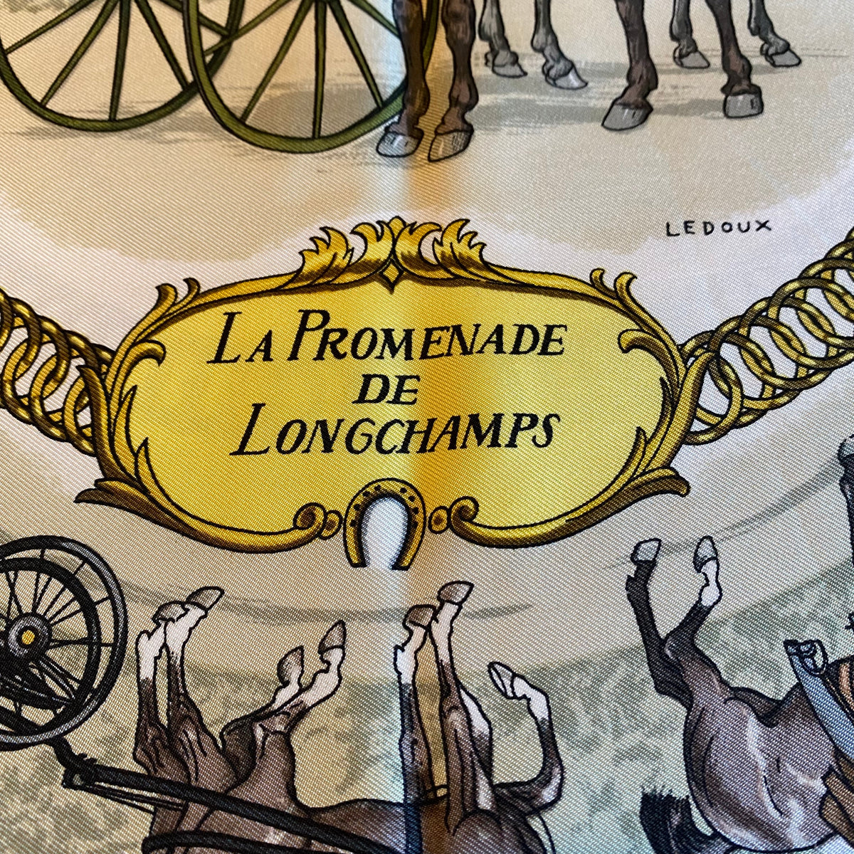 Hermès La Promenade de Longchamps Silk Scarf