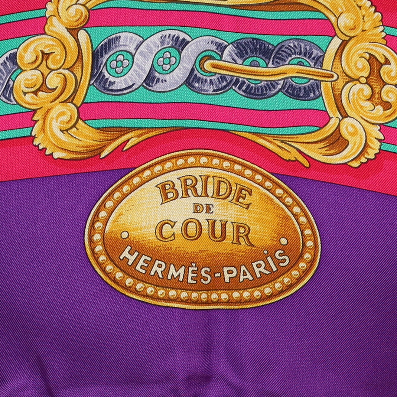Brand New Boxed Hermès Bride de Cour Silk Scarf Quite Rare