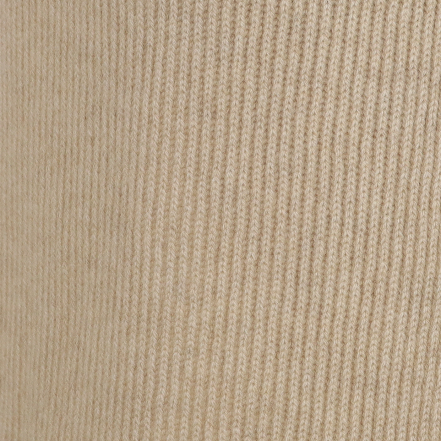 Brand New Scottish Oatmeal Rib Cashmere Scarf