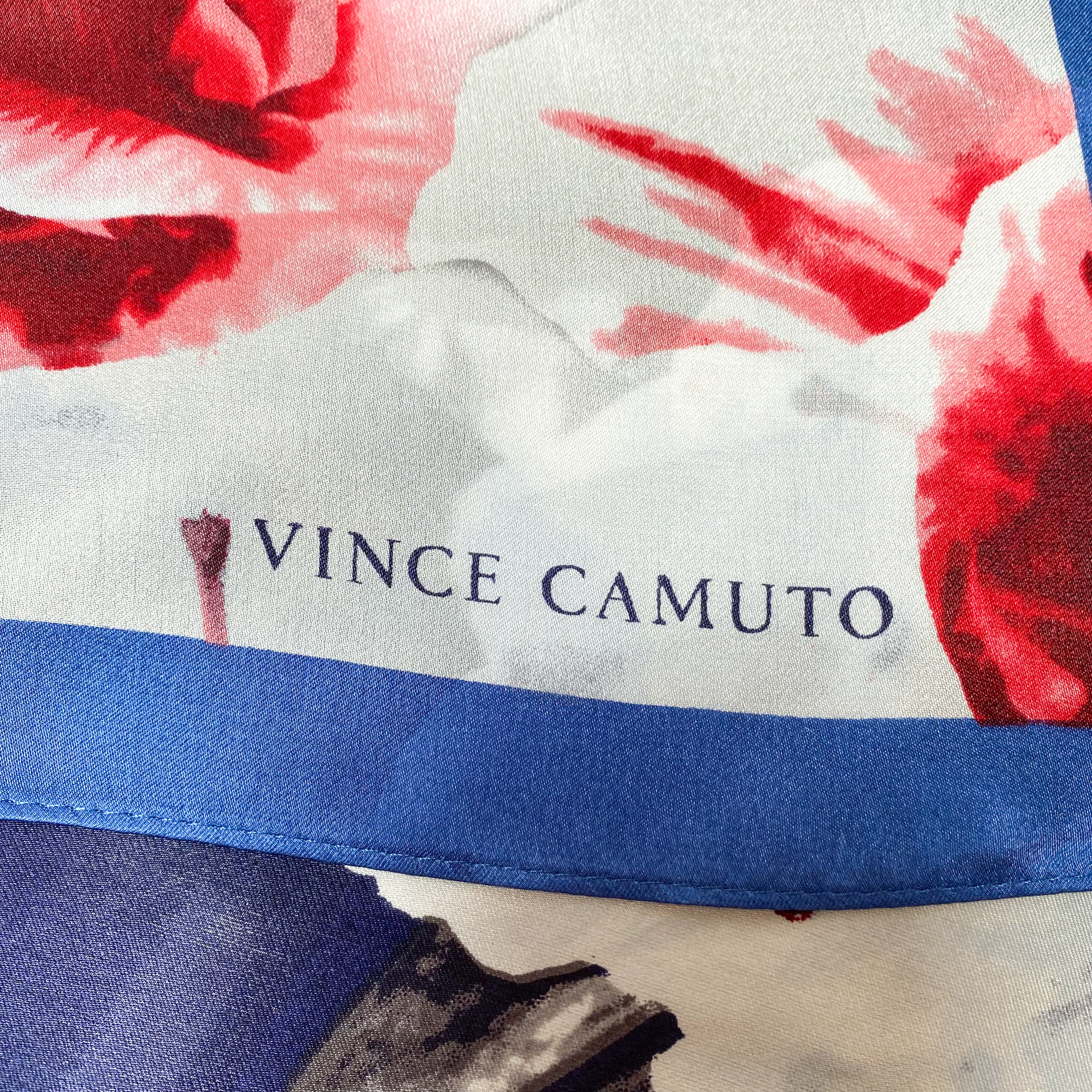Vince Camuto Floral Long Silk Scarf
