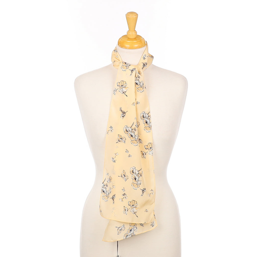 Brand New Laura Ashley Light Floral Silk Scarf