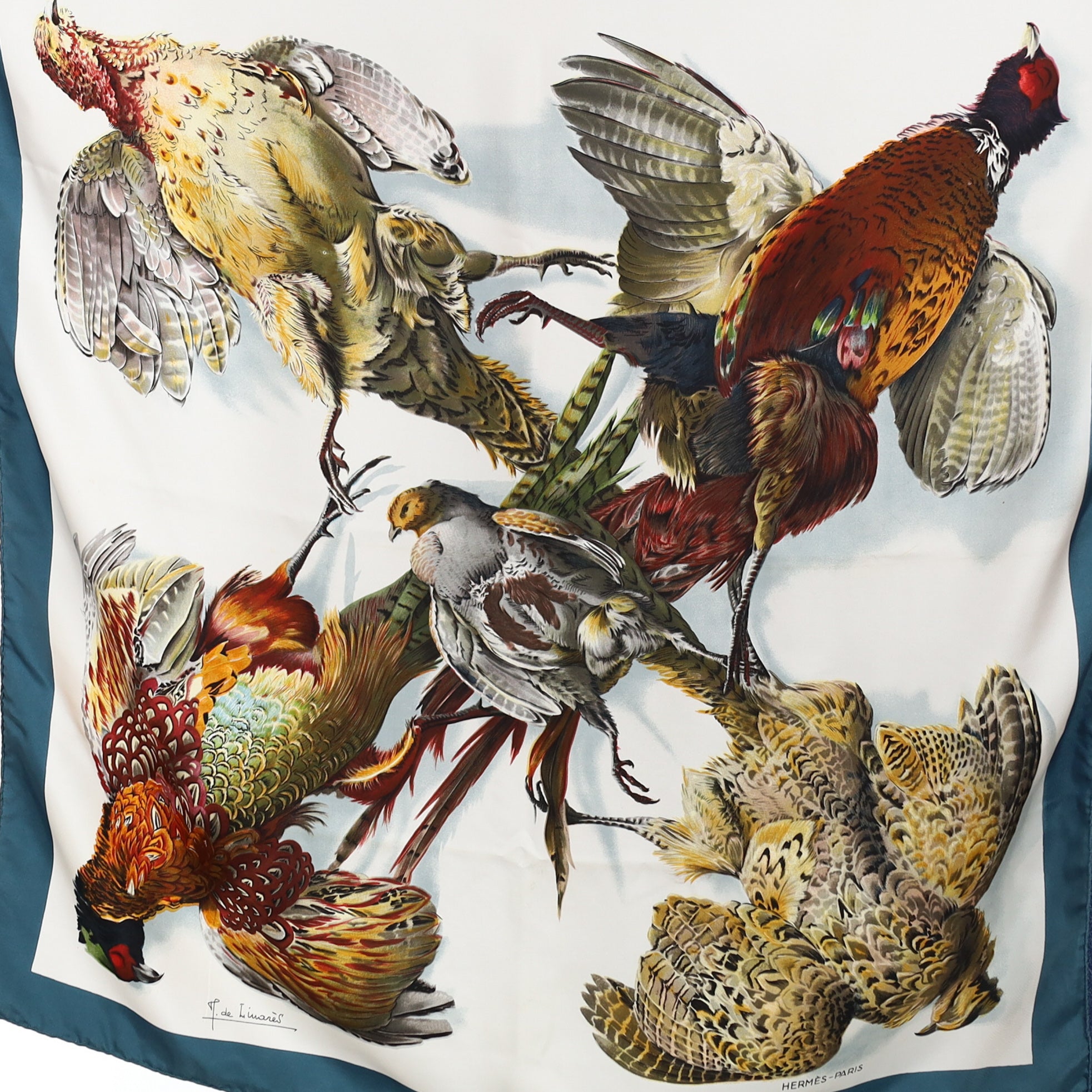 Hermès Belles Chasse Silk Scarf Quite Rare