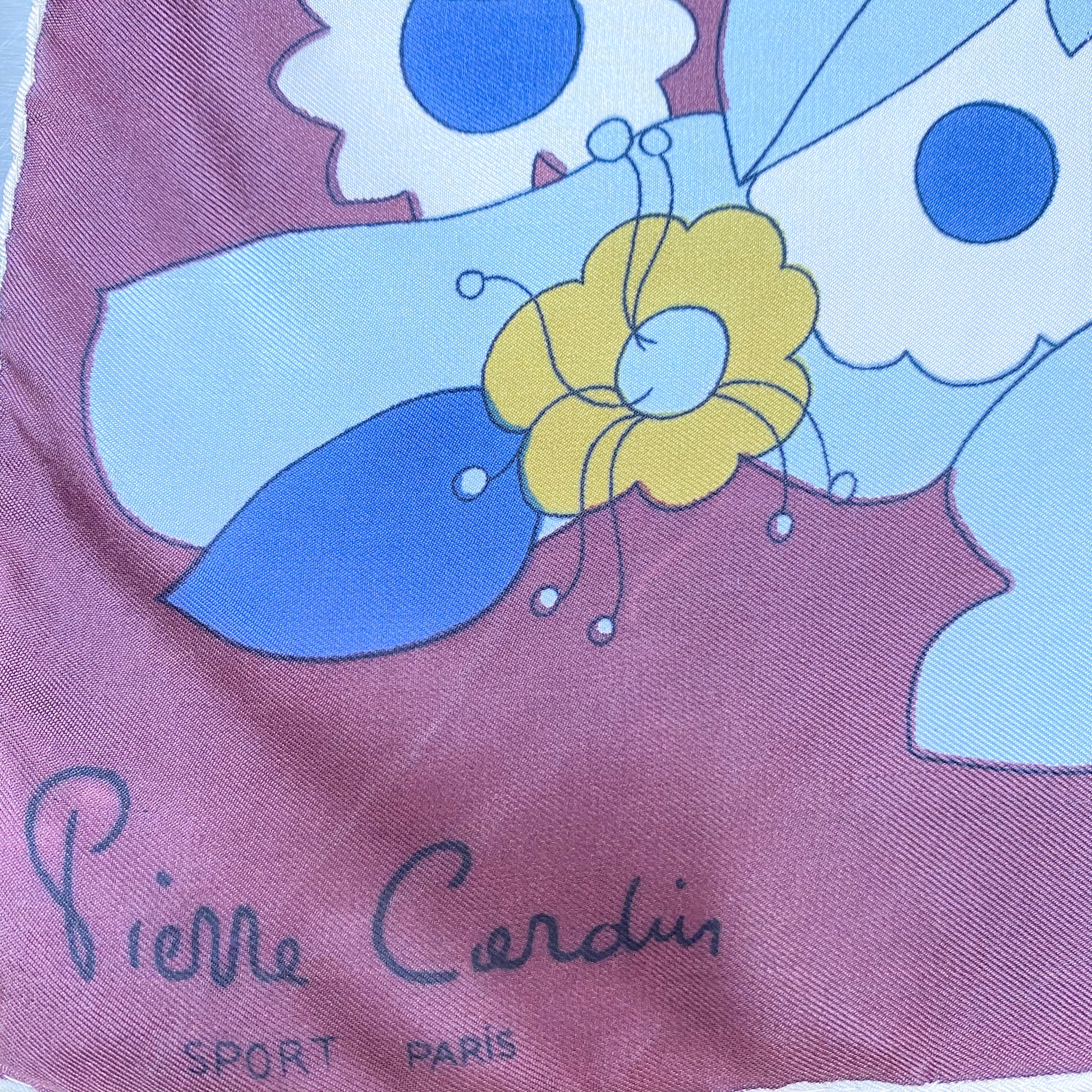 Pierre Cardin Giraffe Vintage Silk Scarf