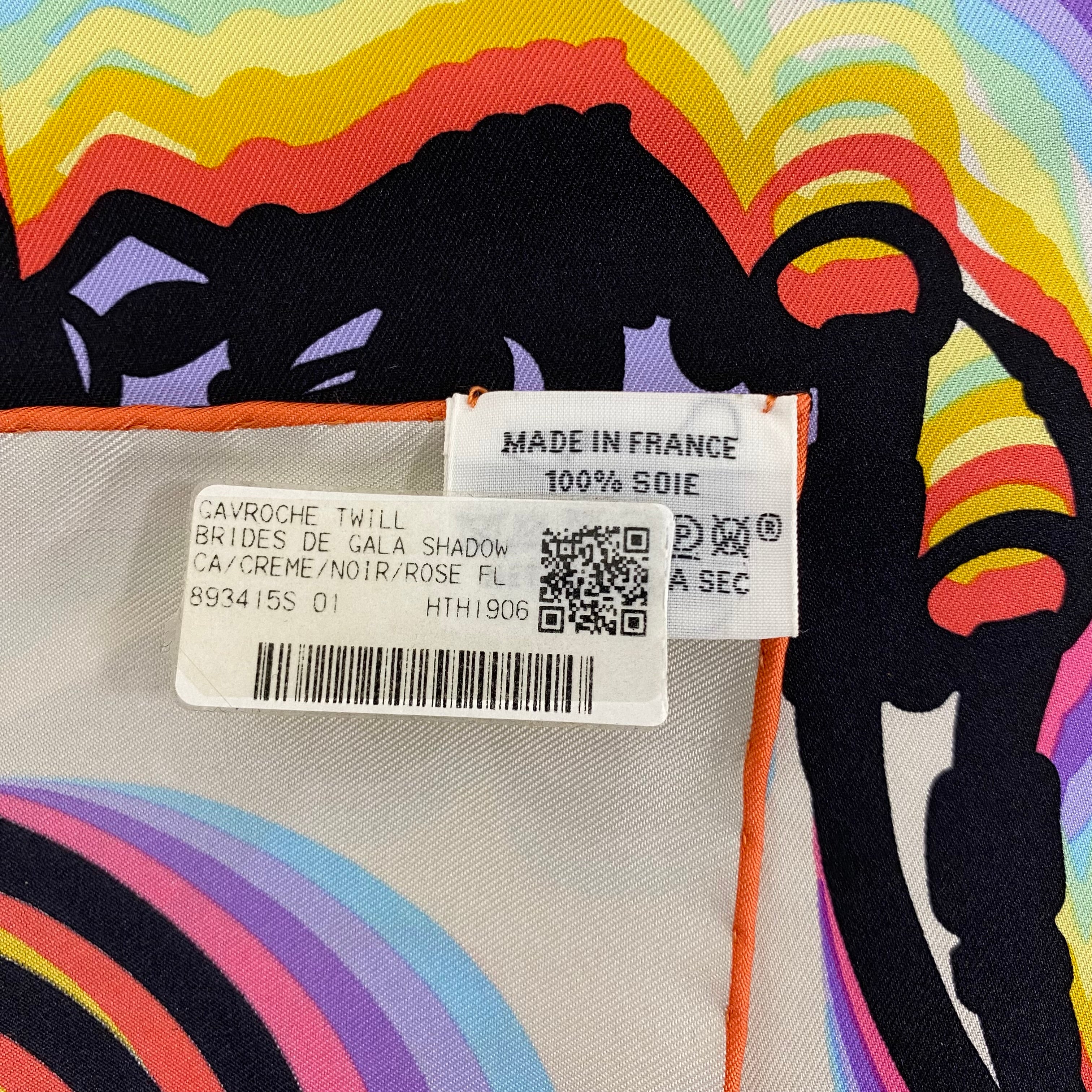 Brand New Boxed Hermès Brides de Gala Gavroche Silk Scarf