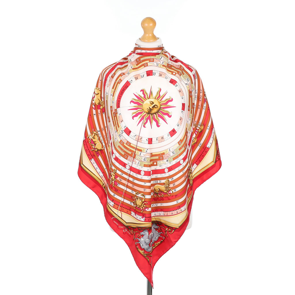 Hermès Dies et Hore Astrologie Silk Scarf