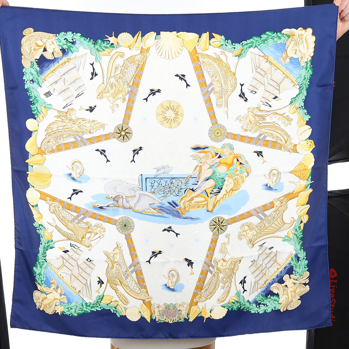 Hermès Balade Océane Silk Scarf Quite Rare