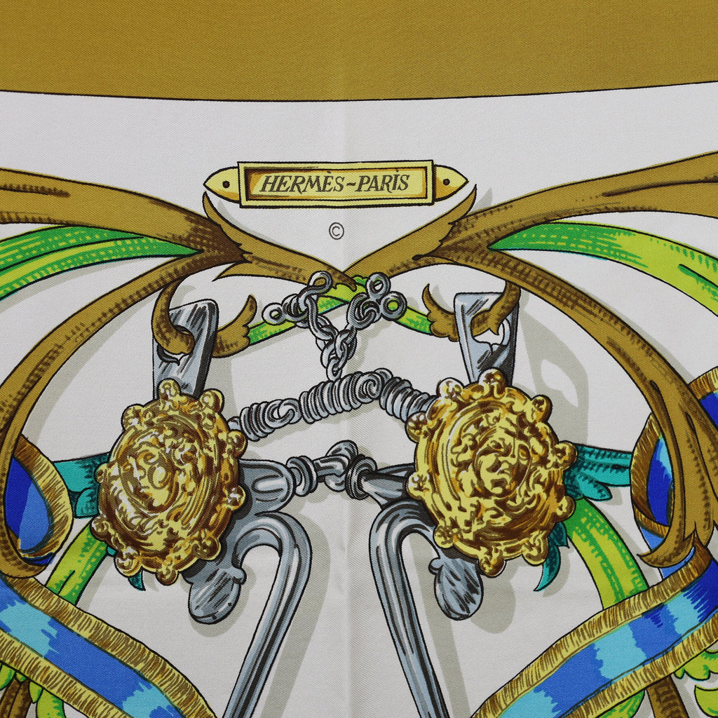 Hermès Le Mors A La Conétable Silk Scarf
