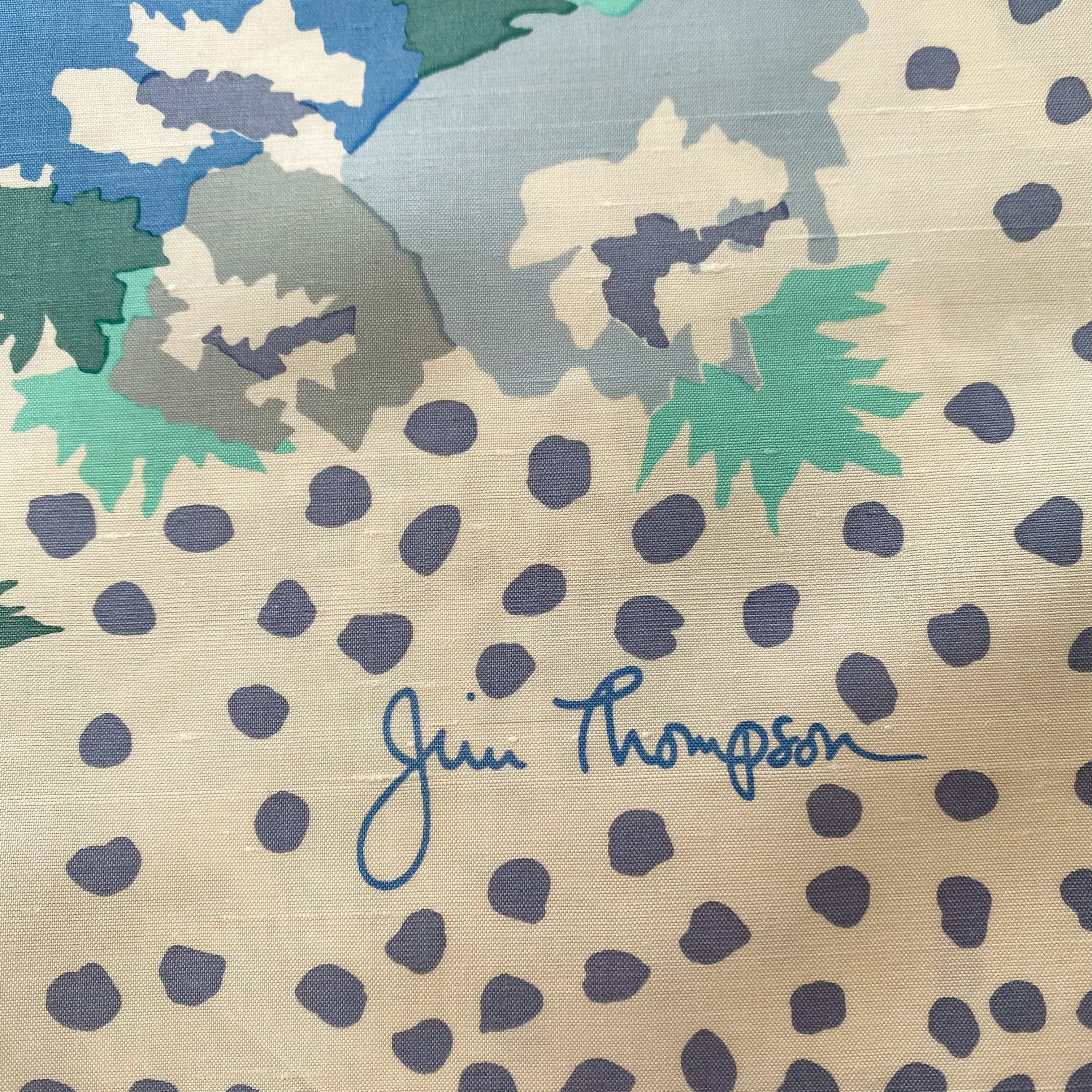 Brand New Jim Thompson Floral Silk Scarf