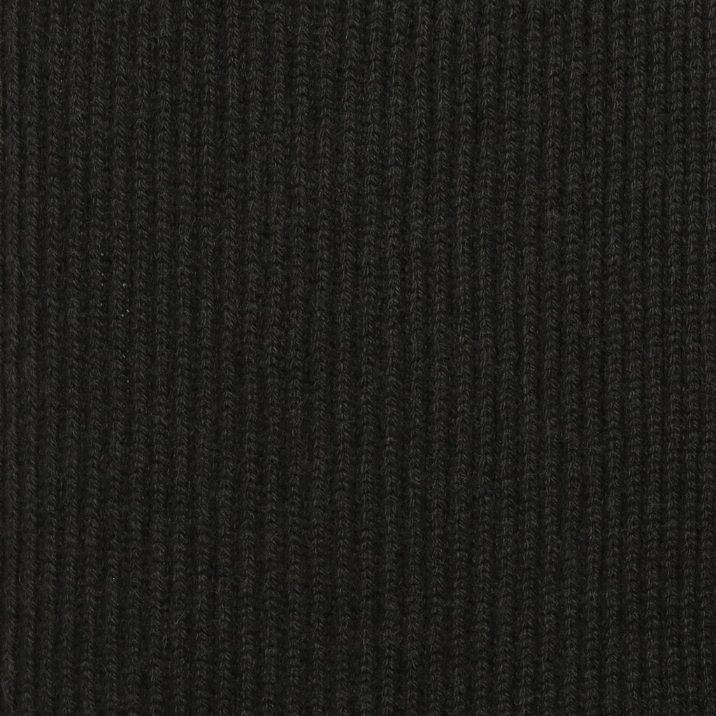 Brand New Scottish Deep Khaki Rib Cashmere Scarf