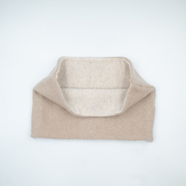 Light Fawn and Oatmeal Cashmere Neck Warmer