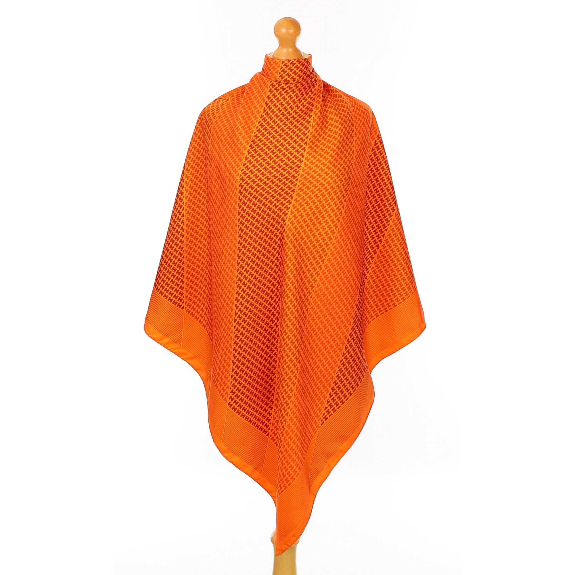 Hermès H En Bias Silk Scarf Quite Rare