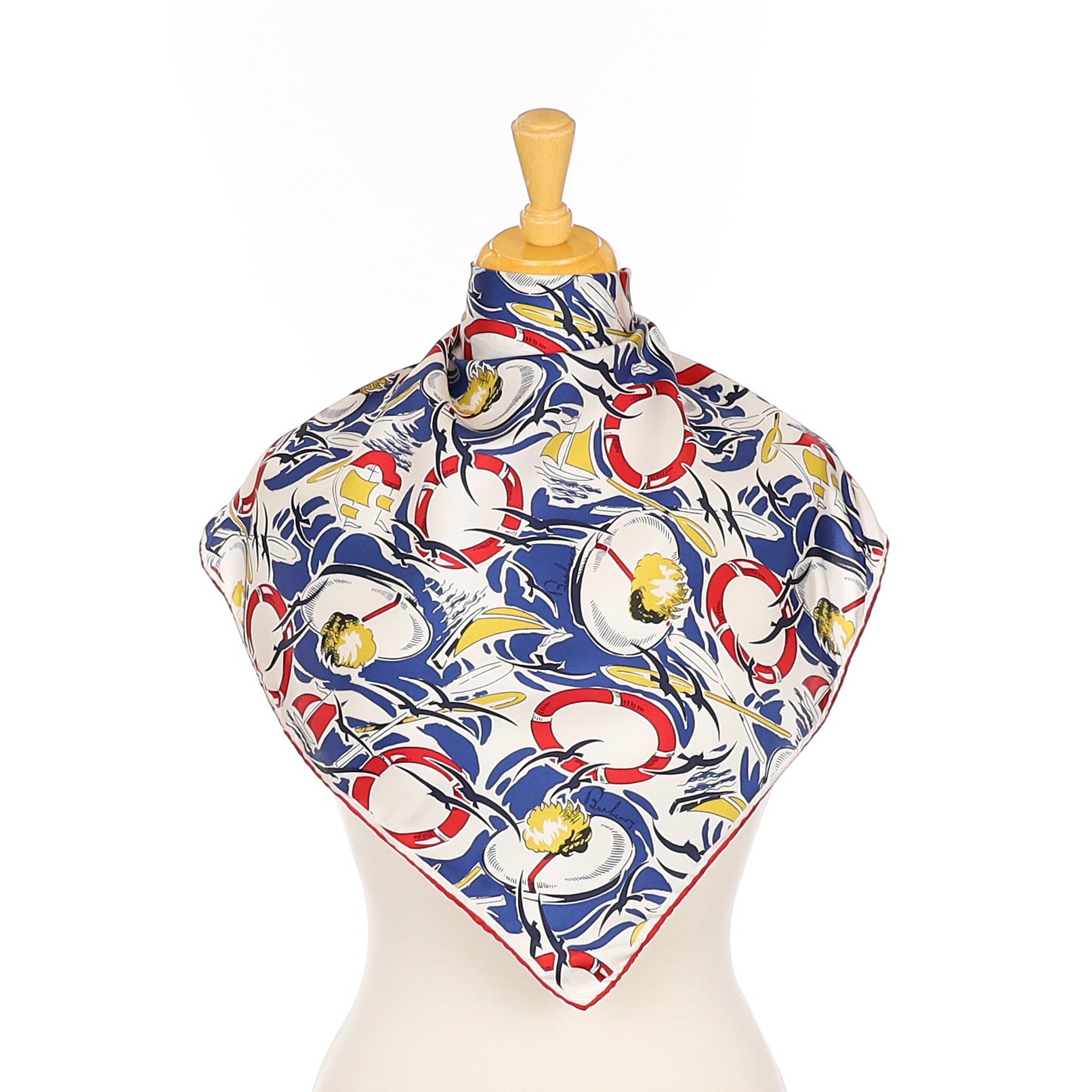 Burberry Marine Theme Designer Silk Scarf