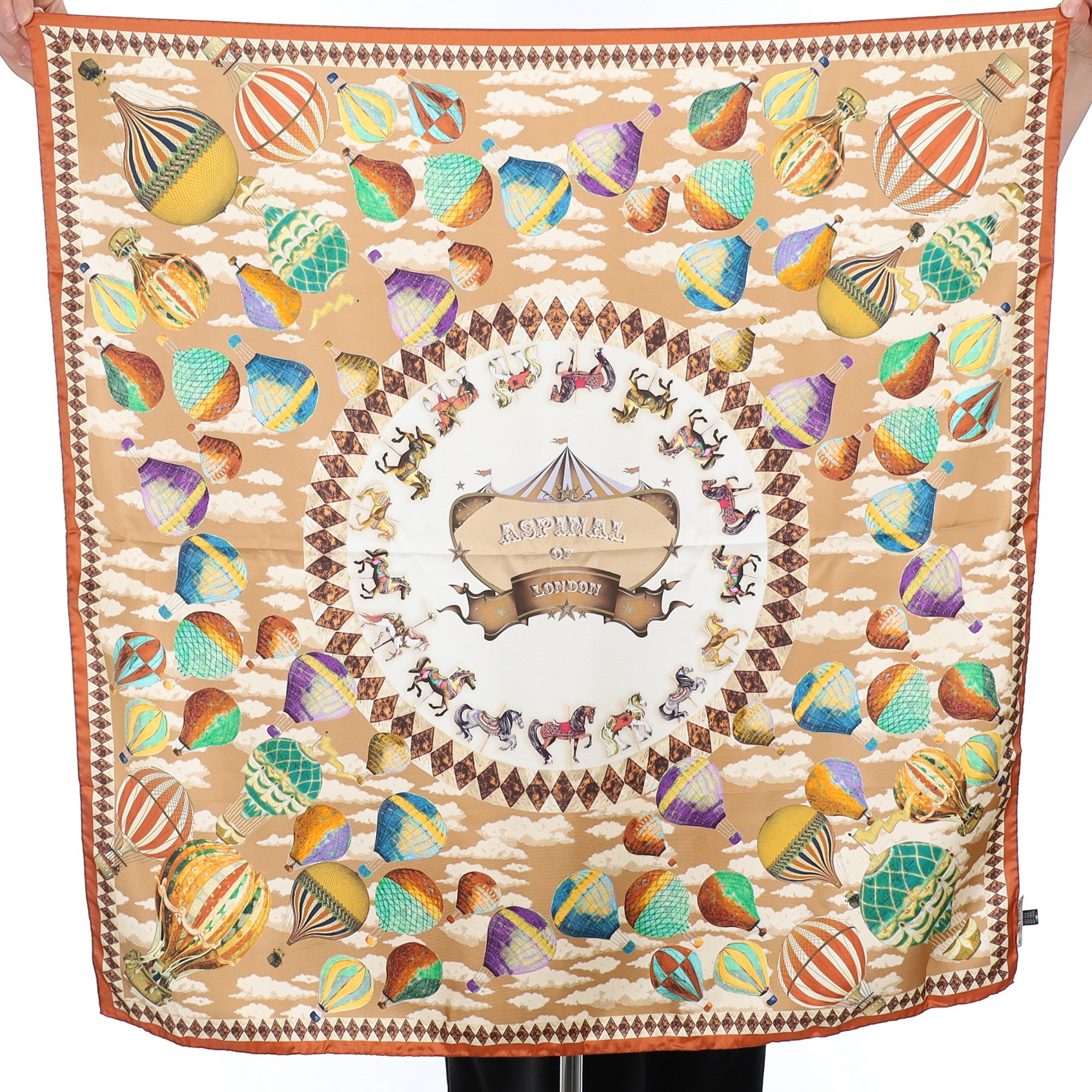 Brand New Boxed Aspinal Silk Scarf