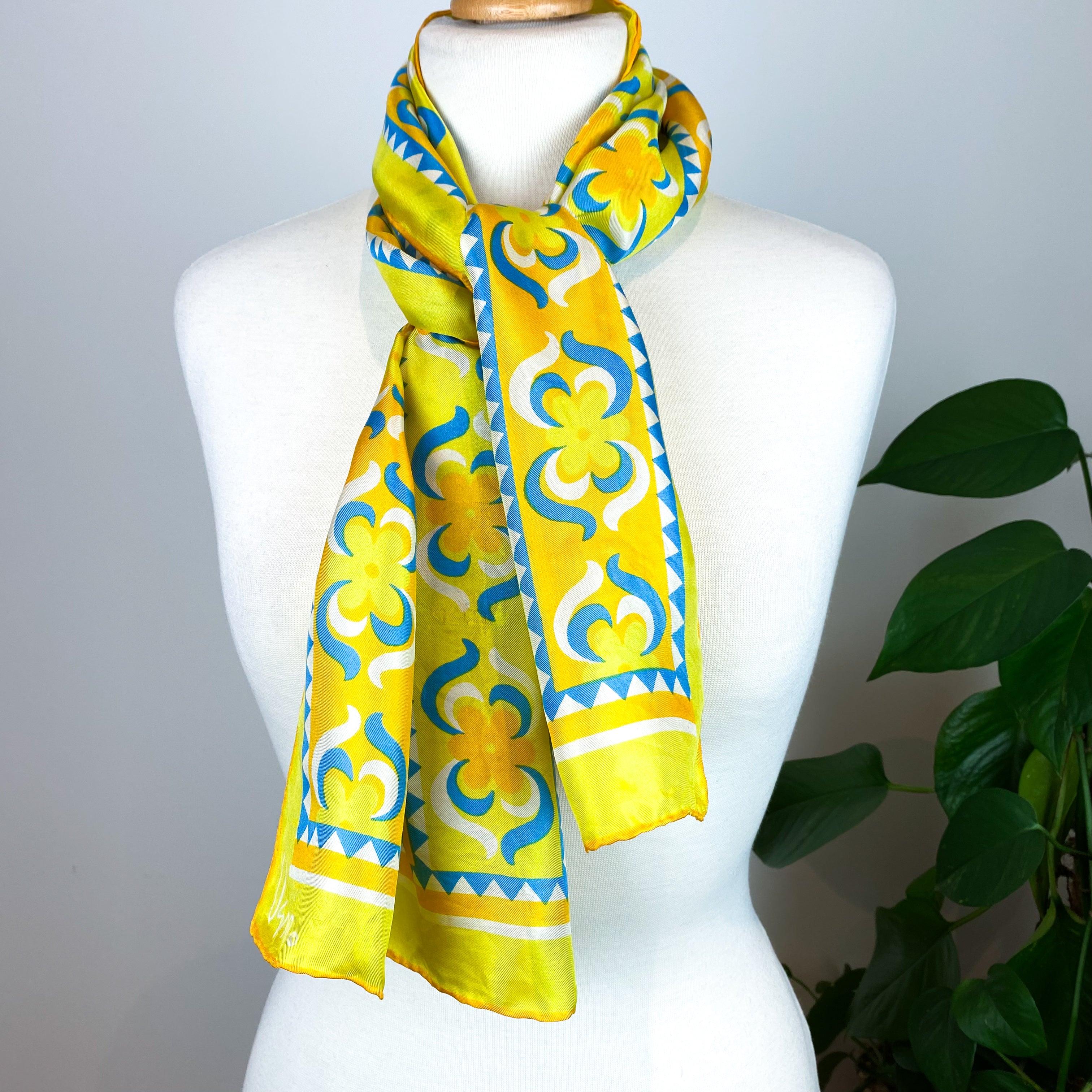 1970s Vera Neumann Vintage Silk Scarf