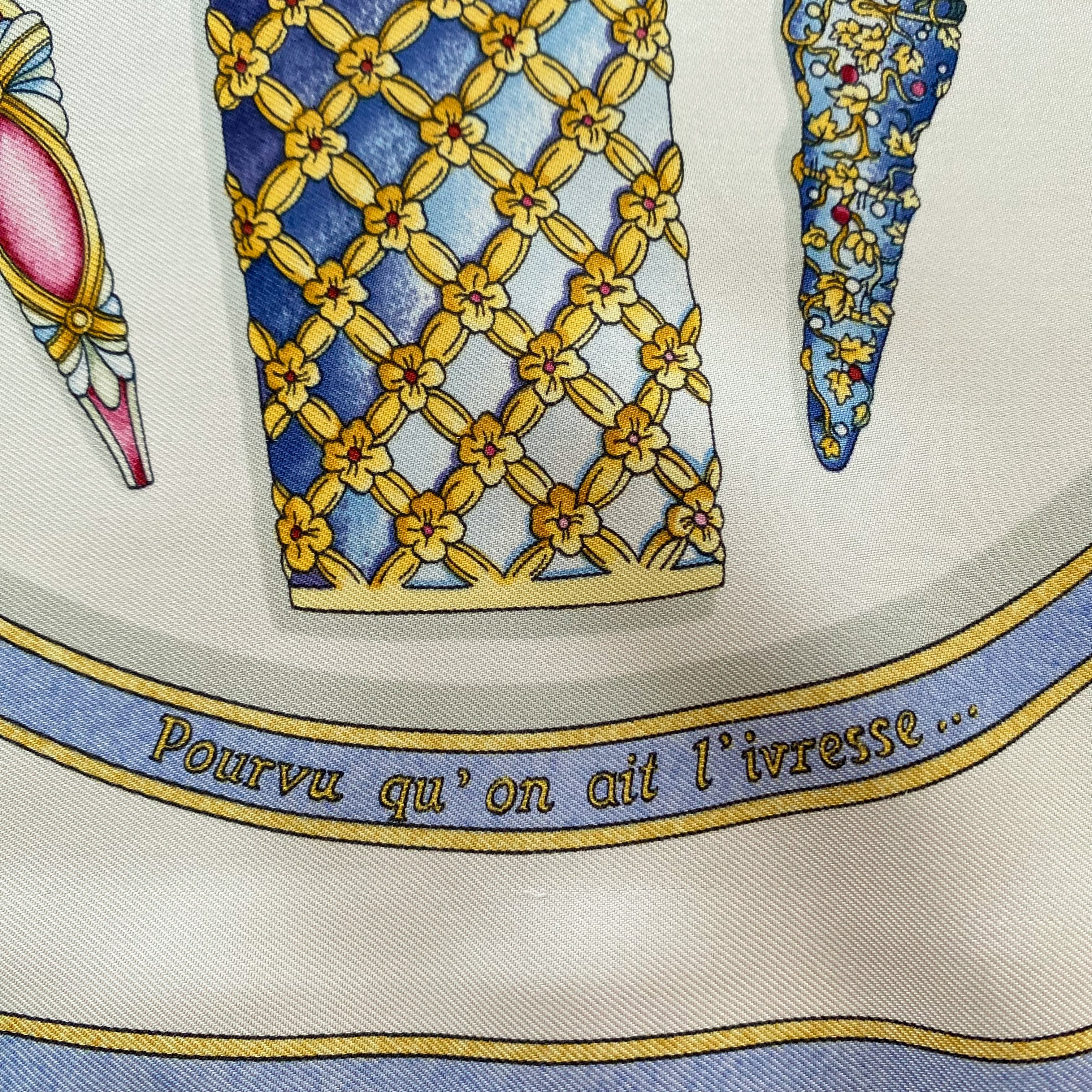 Boxed Hermès Qu Importe le Flacon Silk Scarf