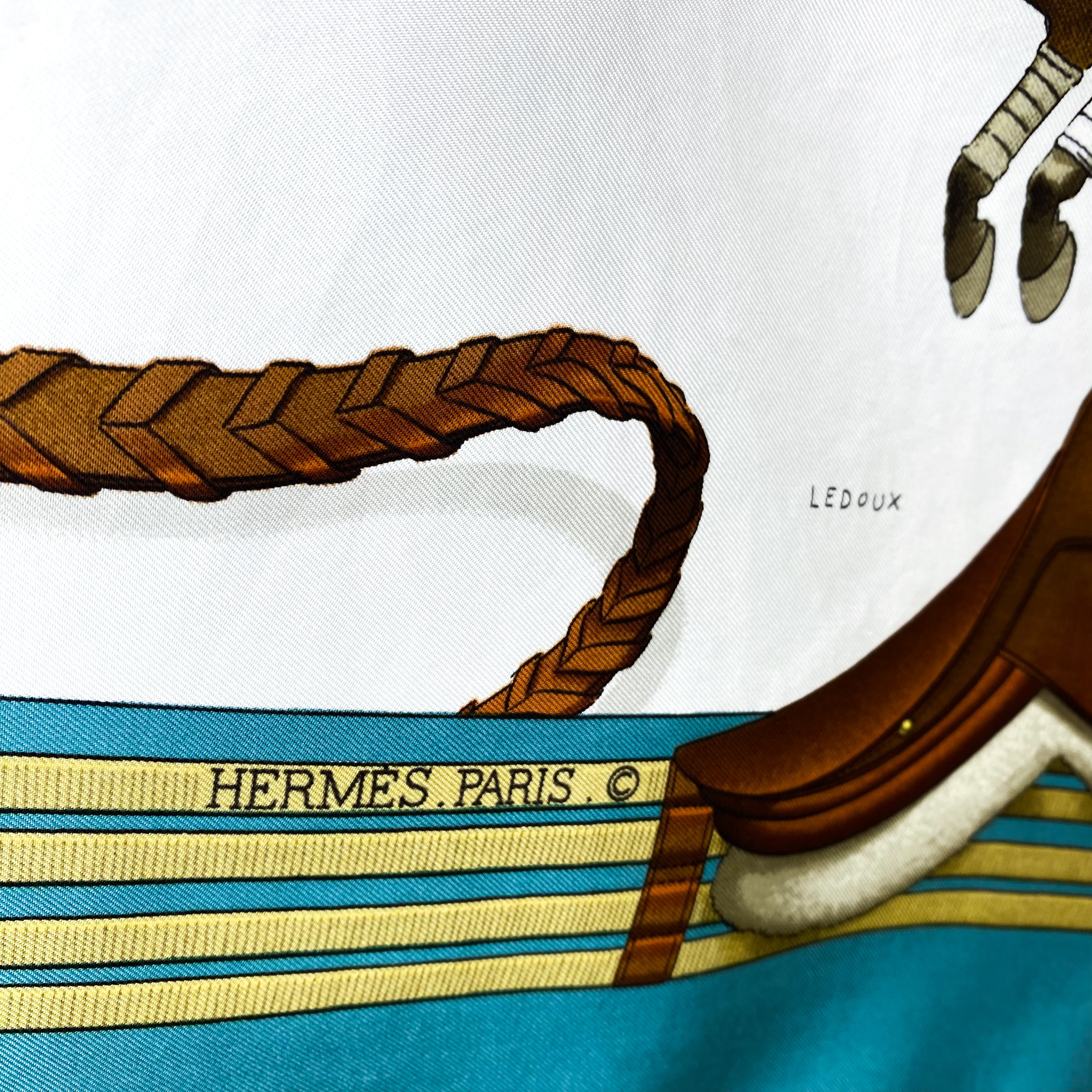 Boxed Hermes Jumping 1971 Designer Silk Scarf