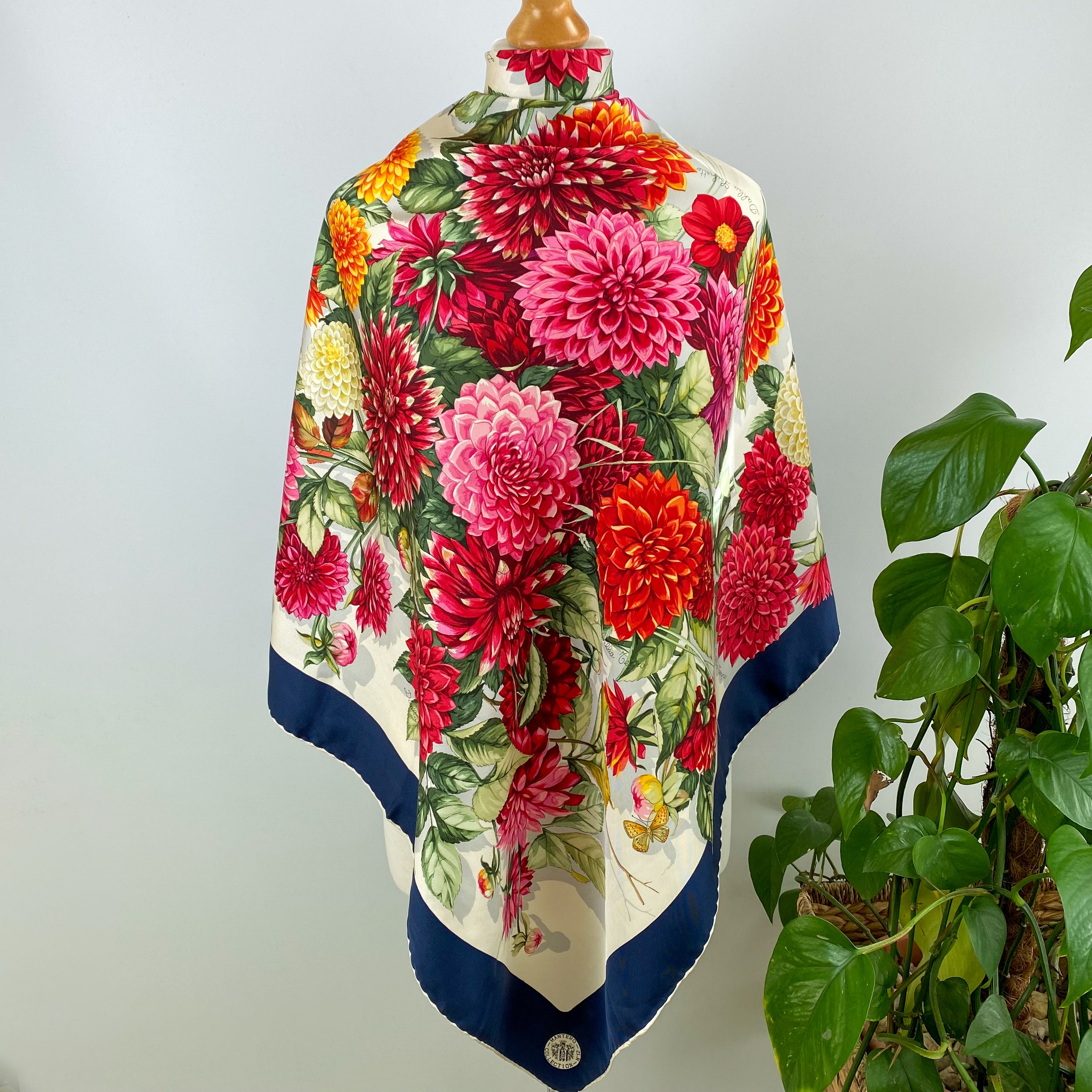 Immaculate Mantero Floral Silk Scarf
