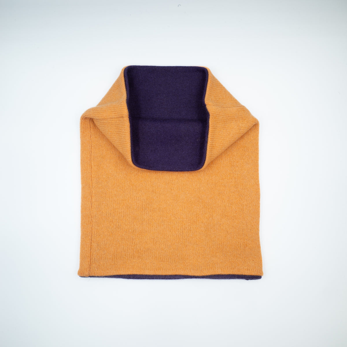 Imperial Purple and Cantaloupe Orange Luxury Double Layered Snood