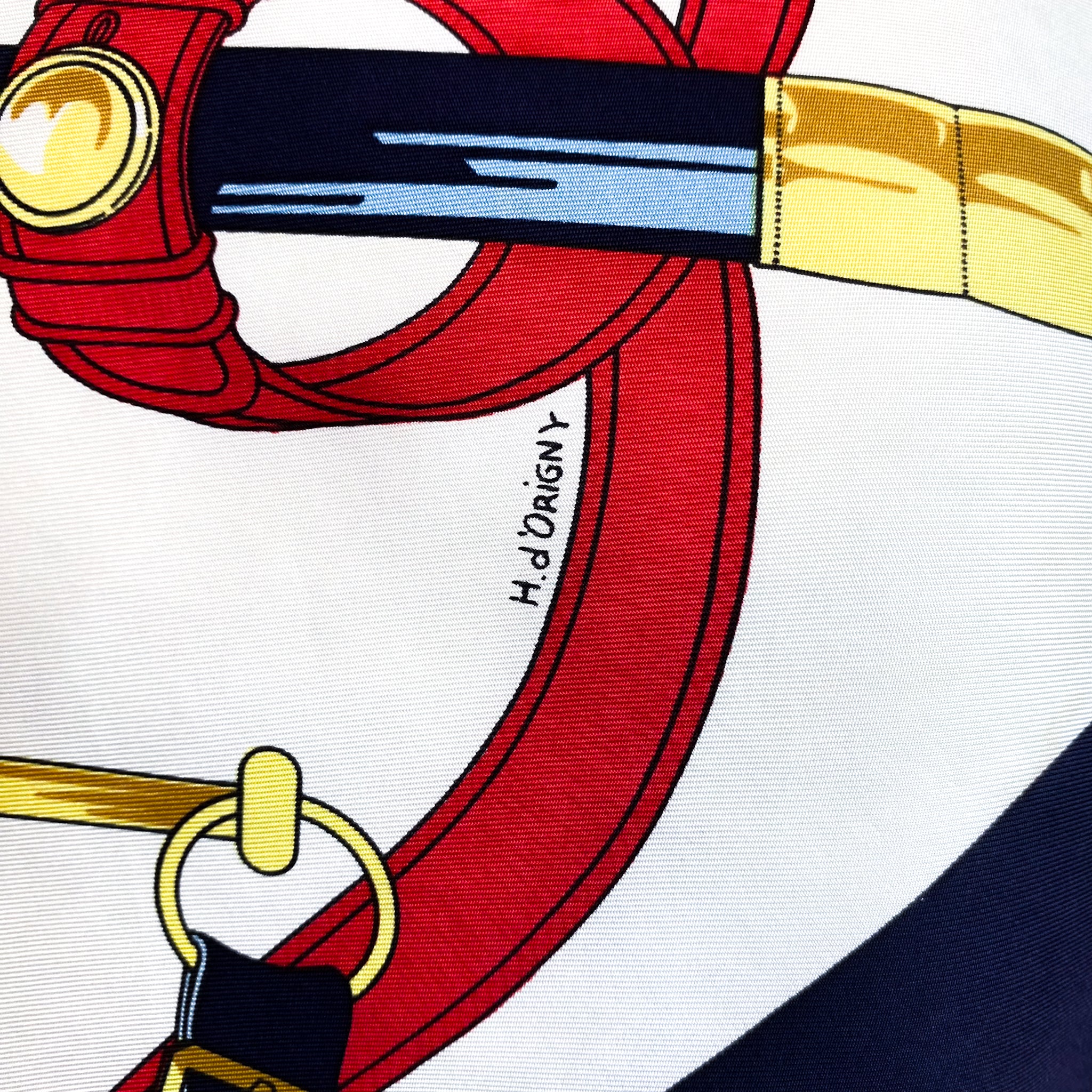 Boxed Hermes Eperon d’Or Vintage Silk Scarf