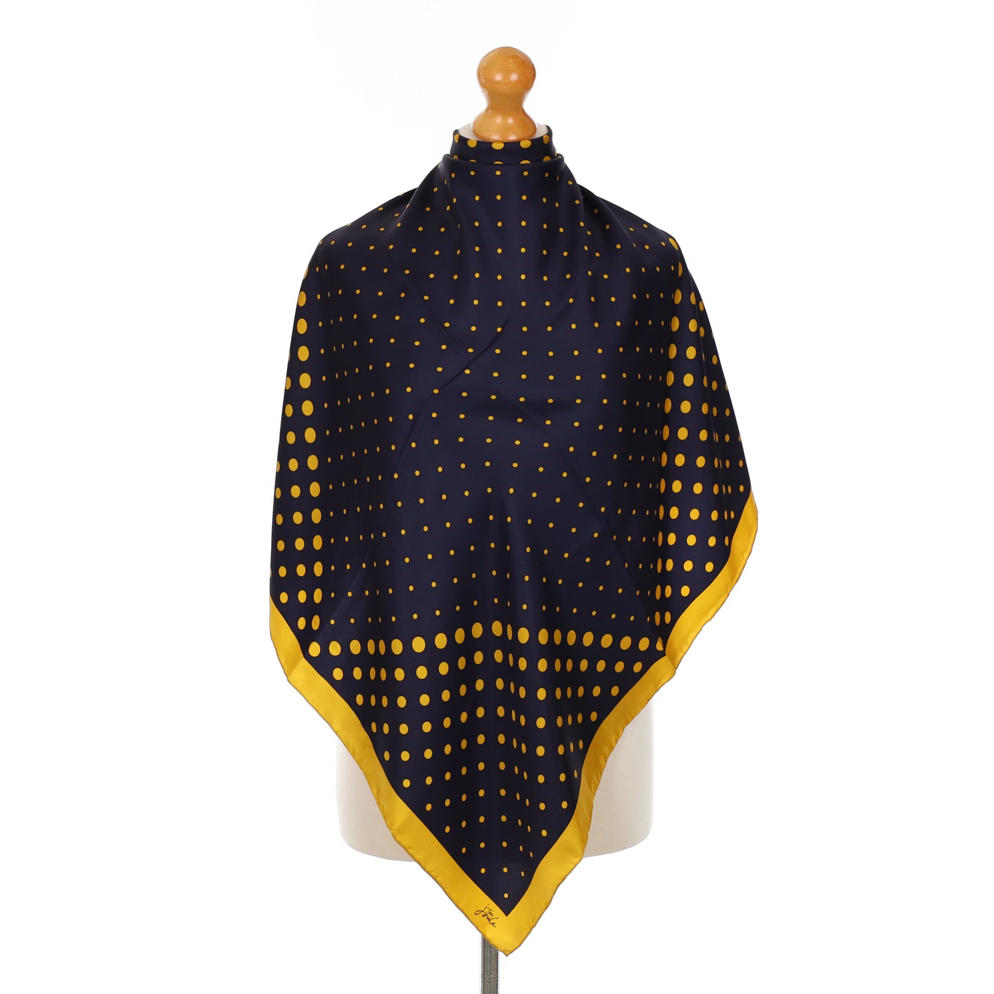 Tom Joule Spotted Silk Scarf