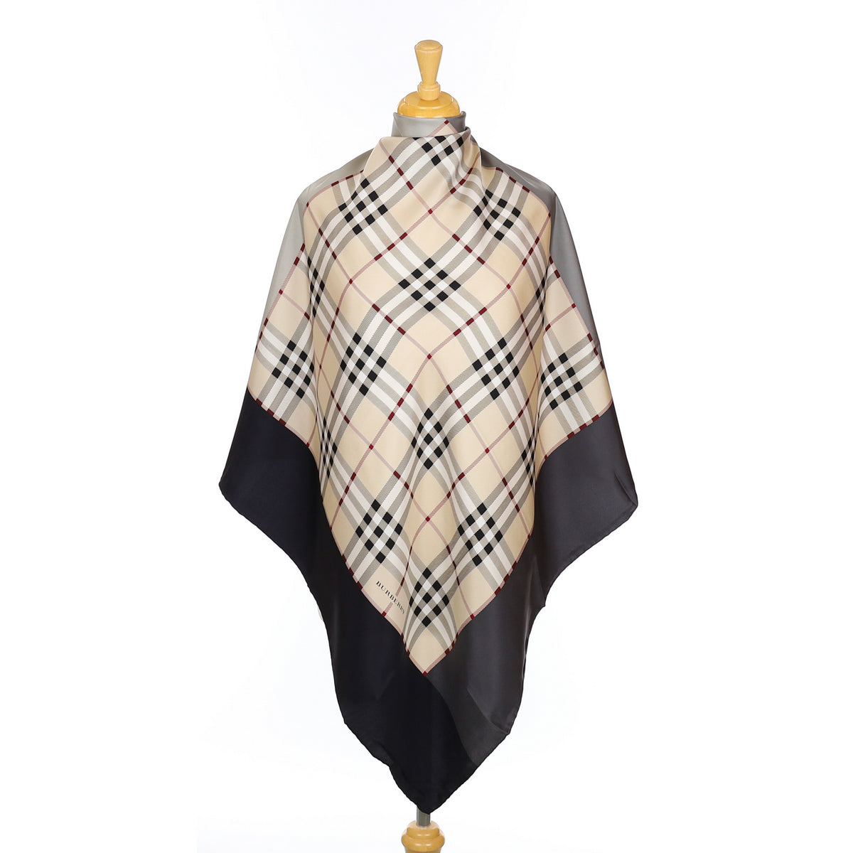 Burberry Check Designer Silk Scarf