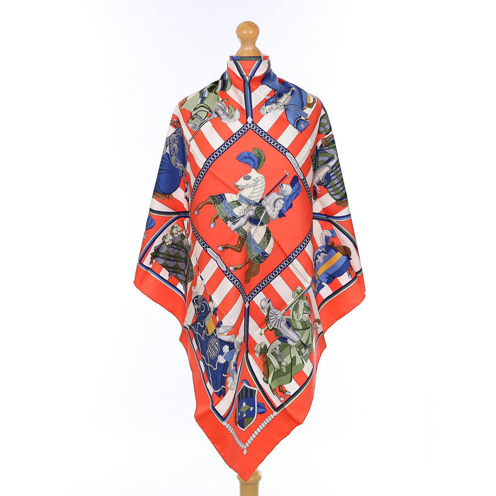 Brand New Boxed Hermès Chocs en Plumes Silk Scarf