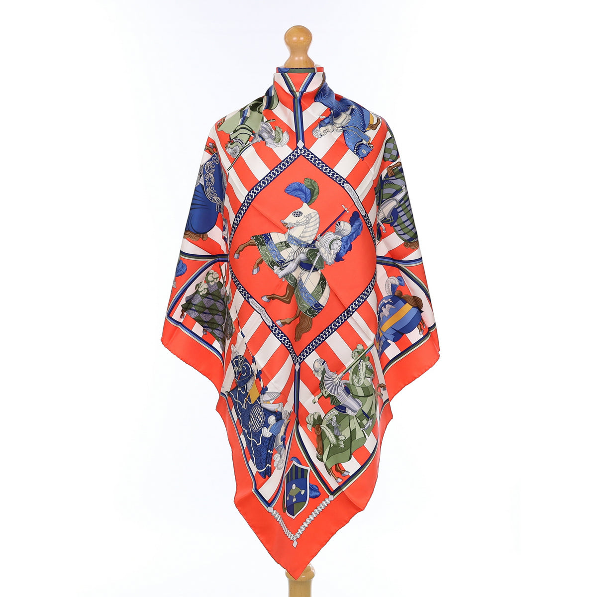 Brand New Boxed Hermès Chocs en Plumes Silk Scarf