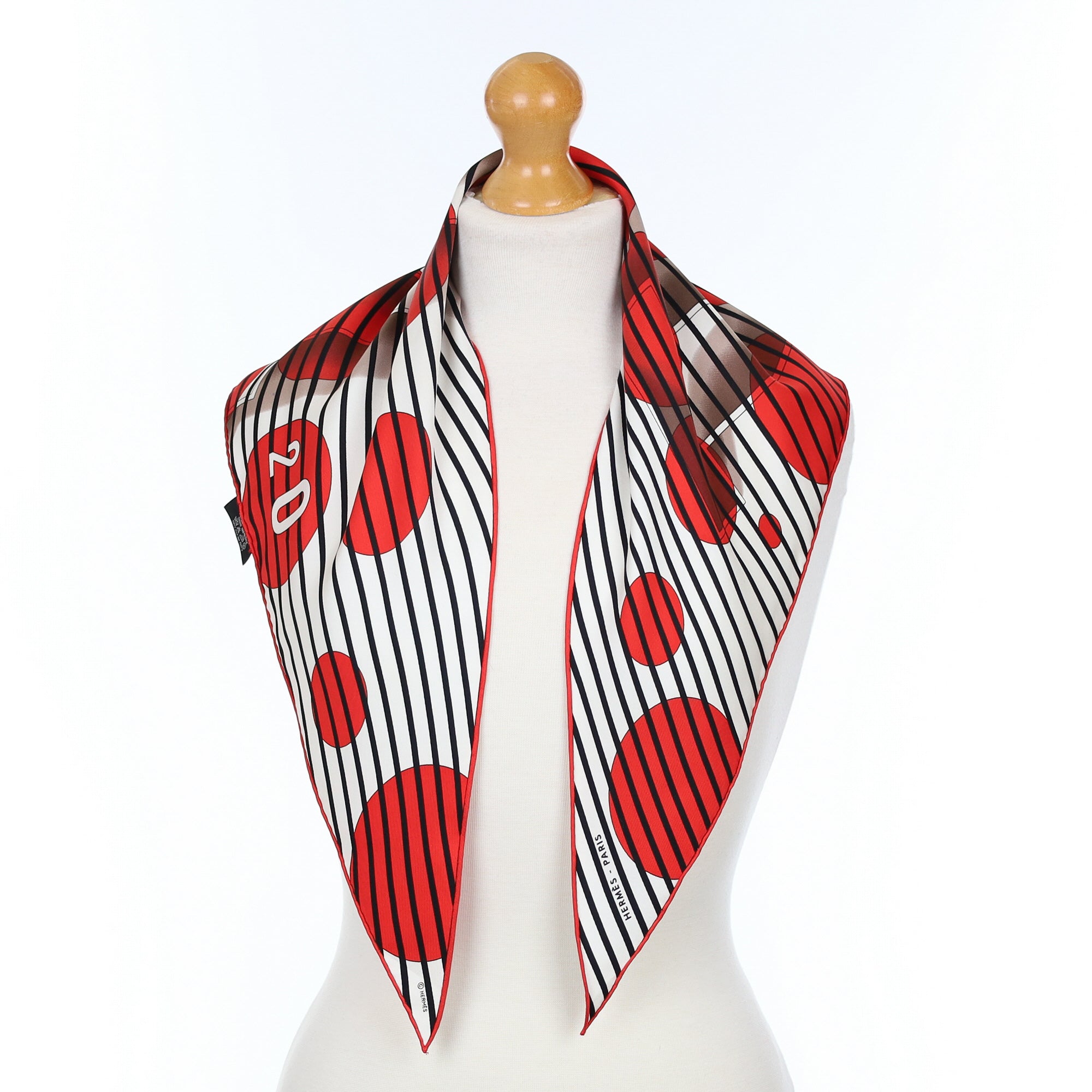 Hermès H20 Lozenge Silk Scarf Rare