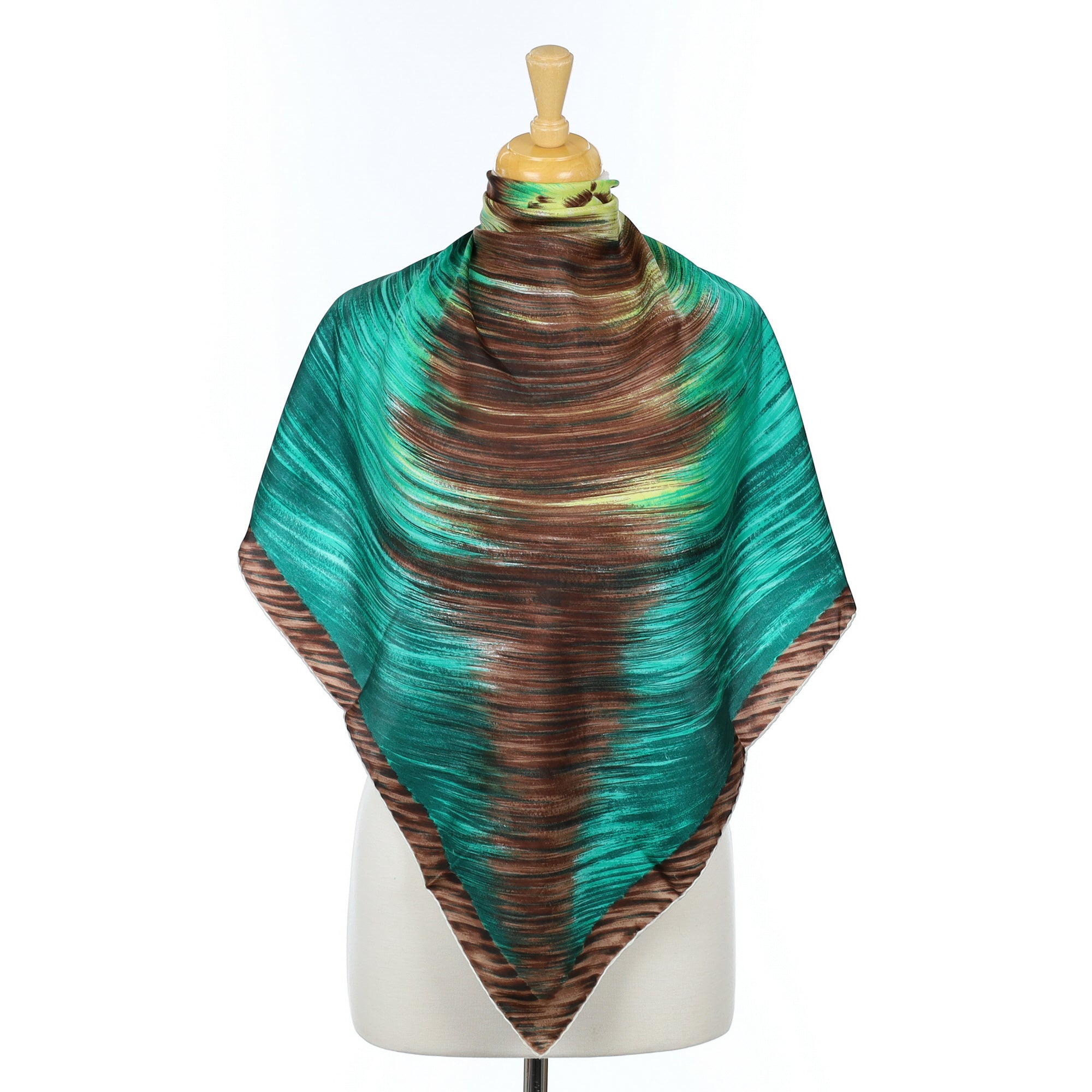 1960s Italian Abstract Design Vintage Silk Scarf