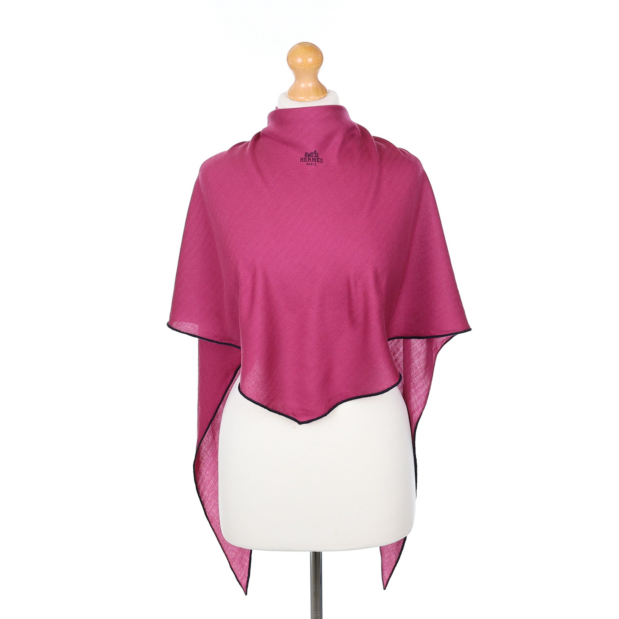 Hermès Pink Cashmere Losange Scarf