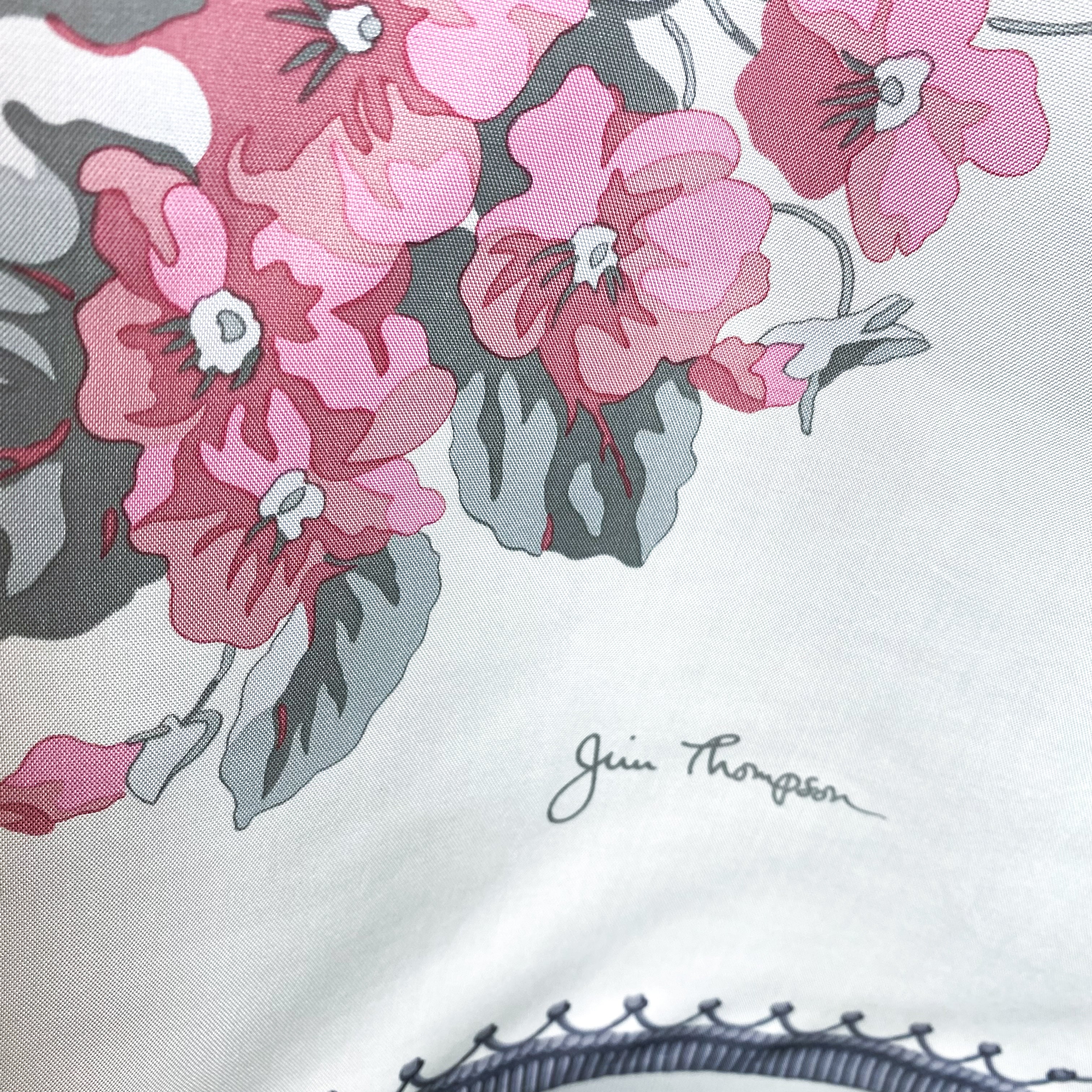 Pretty Jim Thompson Floral Silk Scarf