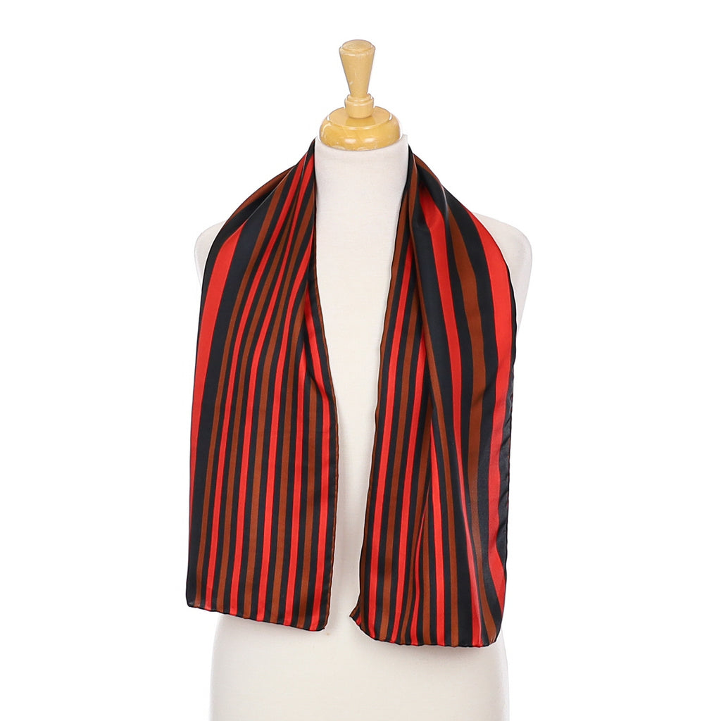 1970’s Richard Allan Striped Vintage Silk Scarf