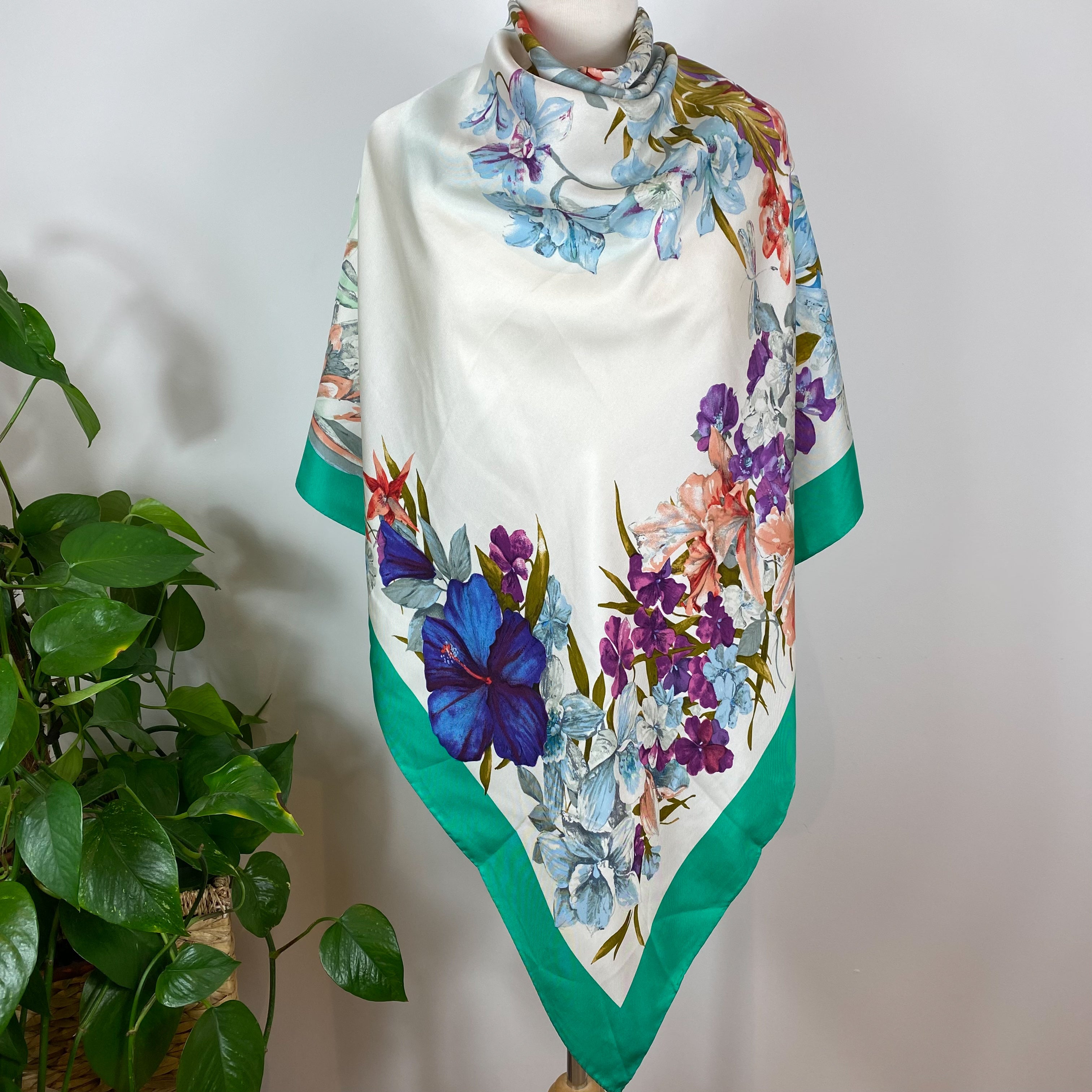 Large Nazareno Gabrielli Italian Silk Scarf