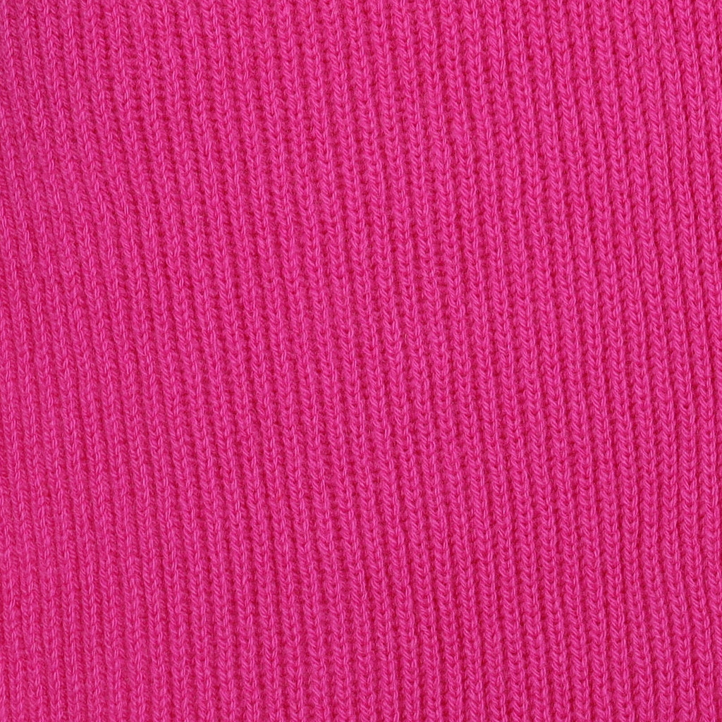 Brand New Scottish Fuchsia Pink Rib Cashmere Scarf