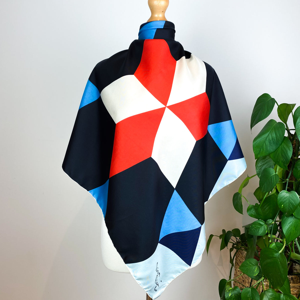 1960s Nina Ricci Vintage Silk Scarf