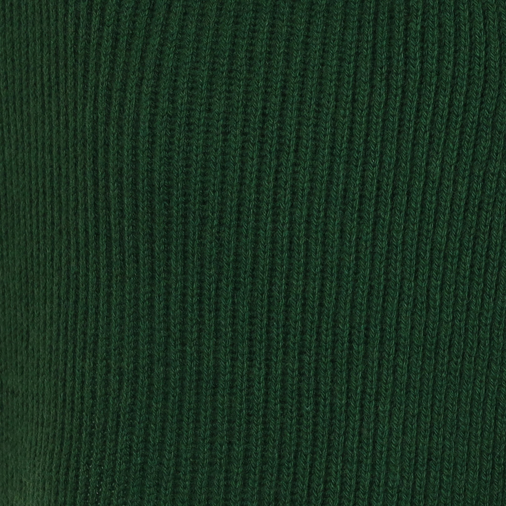 Brand New Scottish Racing Green Rib Cashmere Scarf