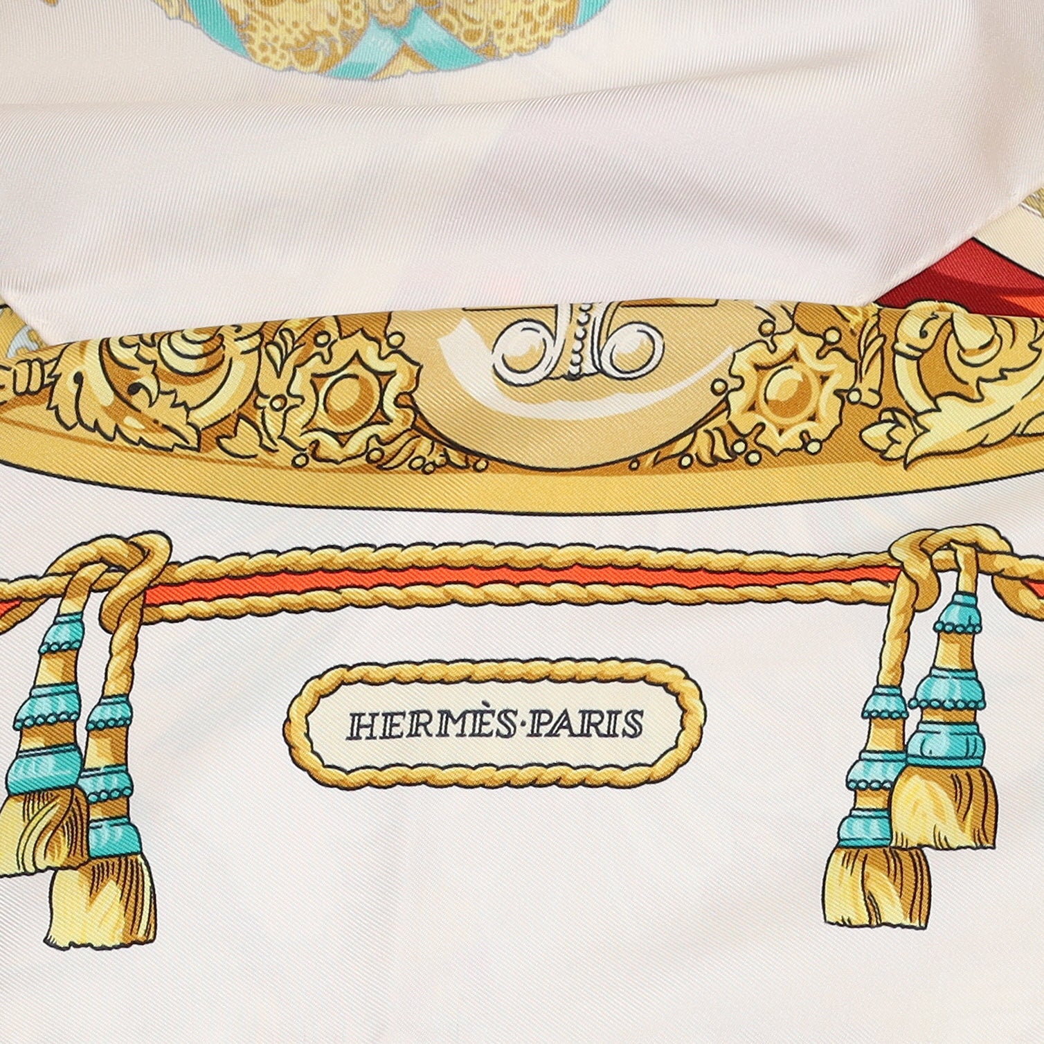 Hermès Hommage a Charles Garnier Architecte de L’Opera de Paris Silk Scarf