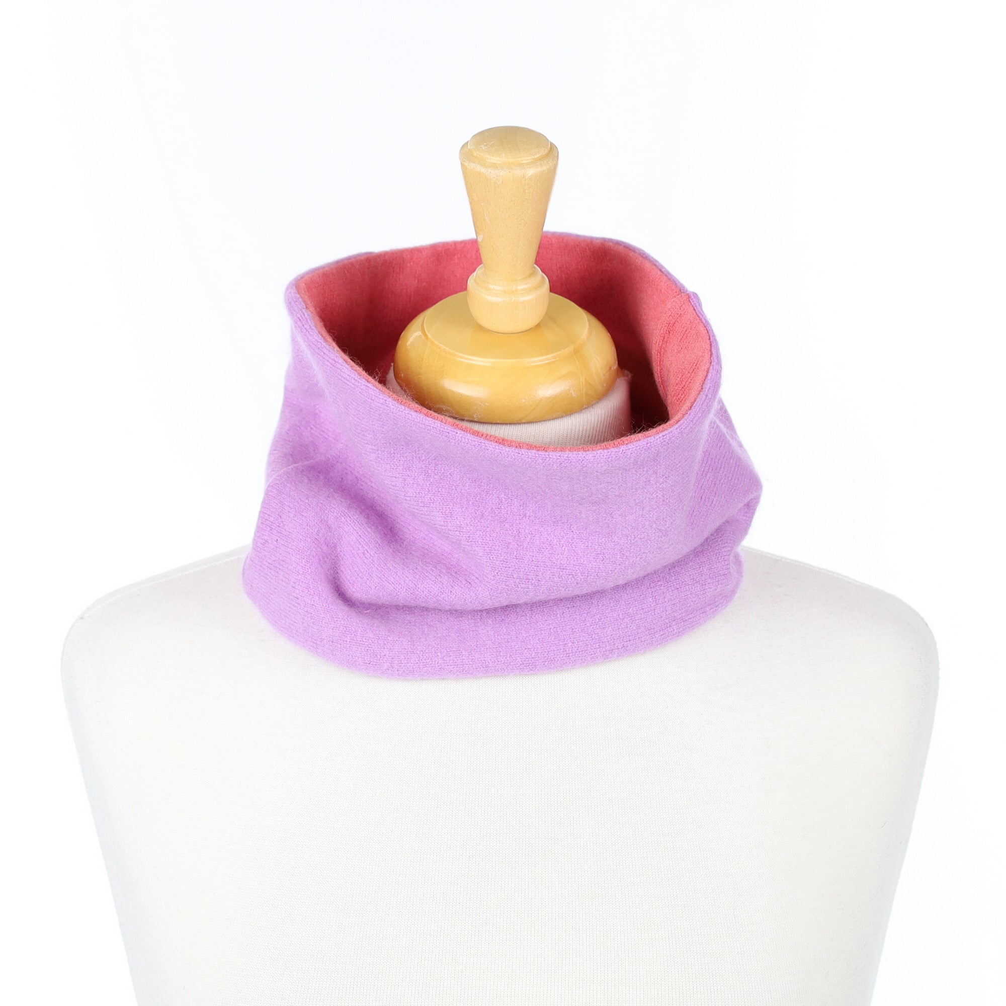 Lilac and Rouge Pink Neck Warmer