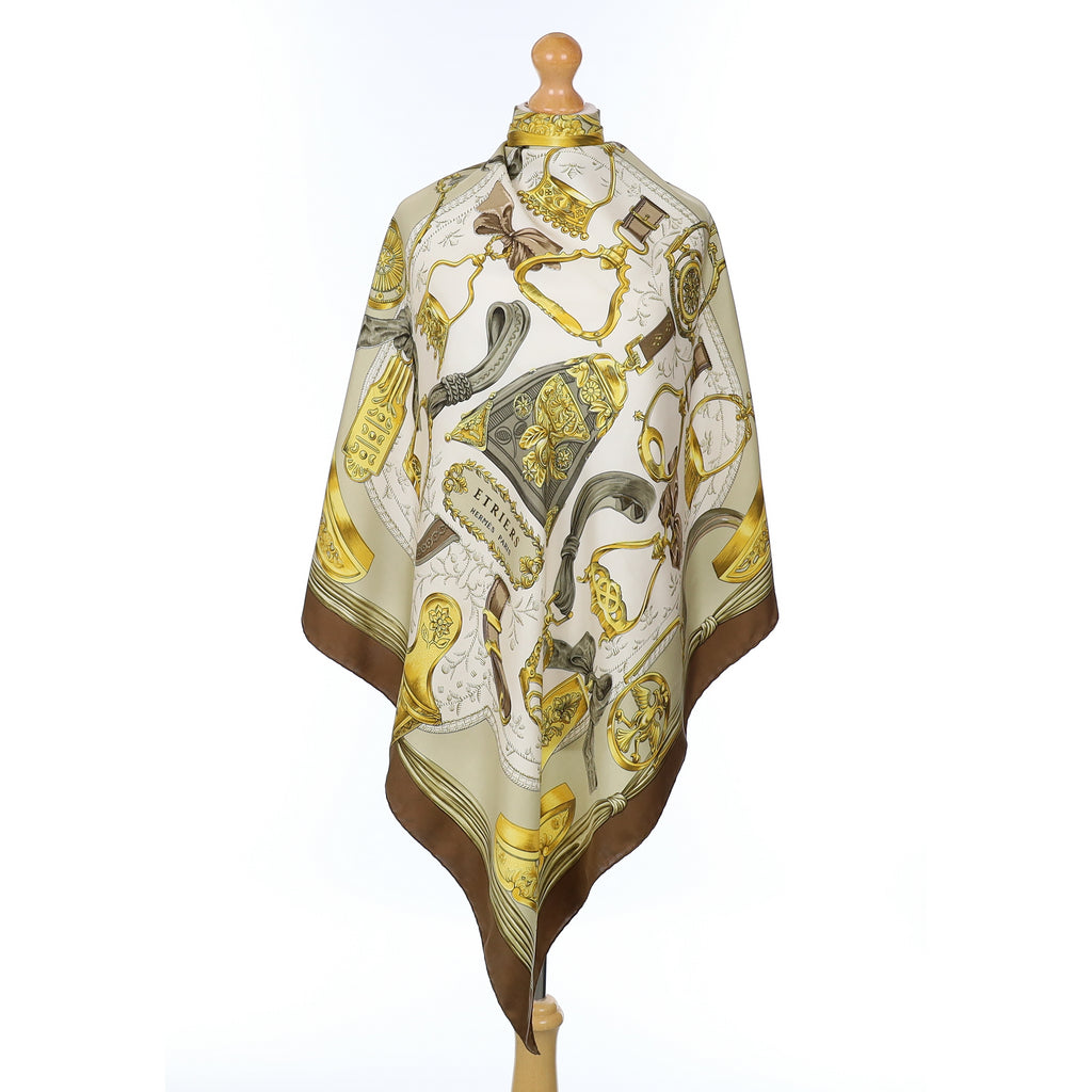 Hermès Etriers Vintage Silk Scarf