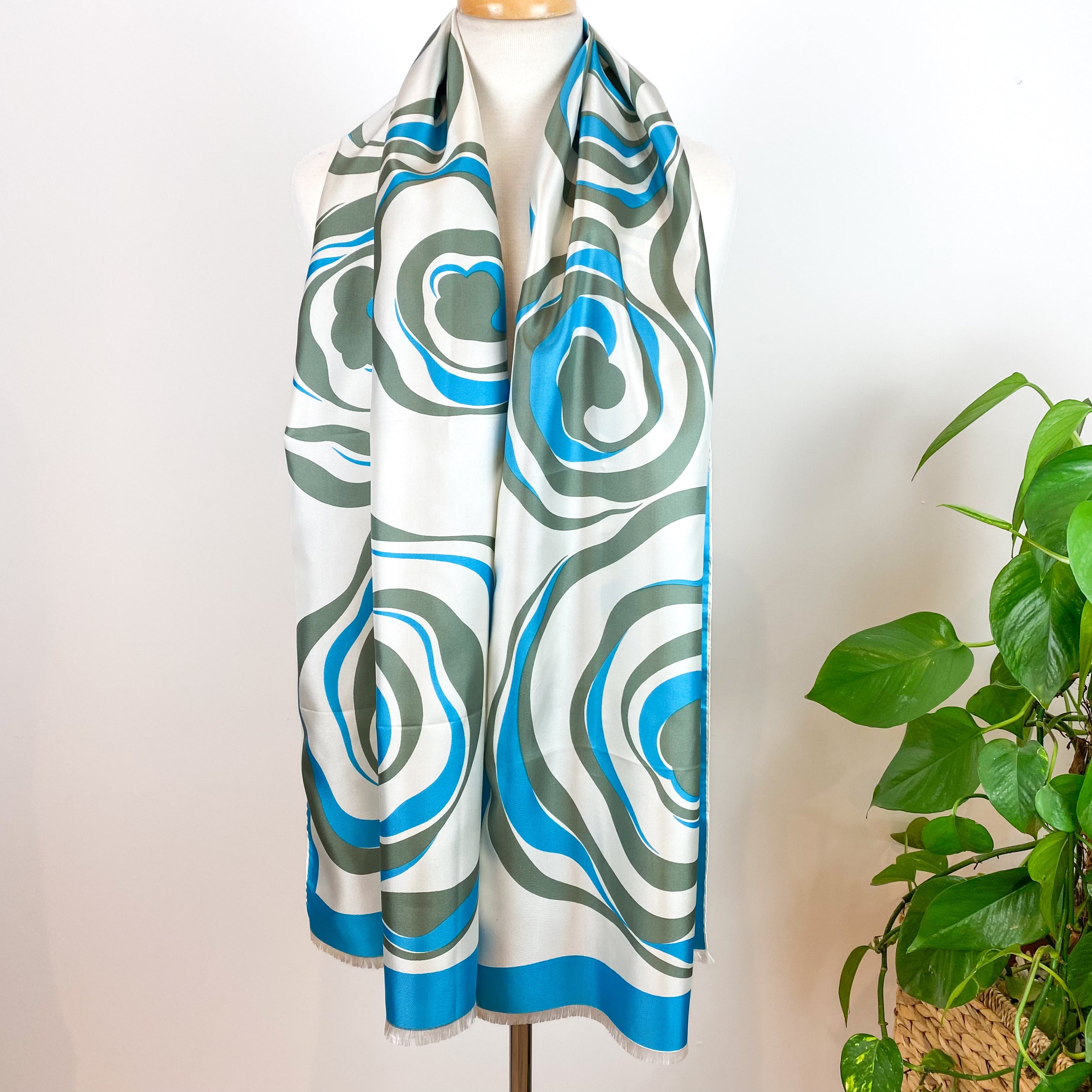 1970s Nina Ricci Vintage Silk Scarf