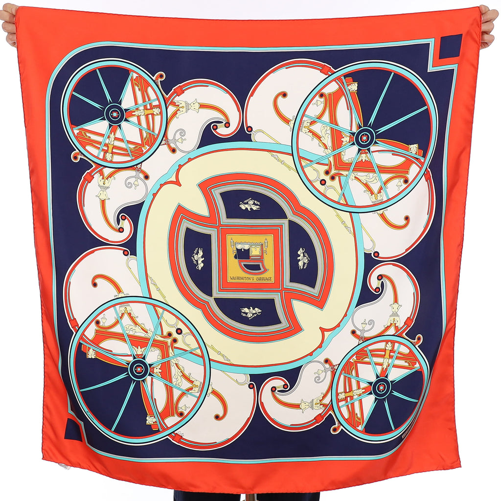 Hermès Washington’s Carriage Silk Scarf