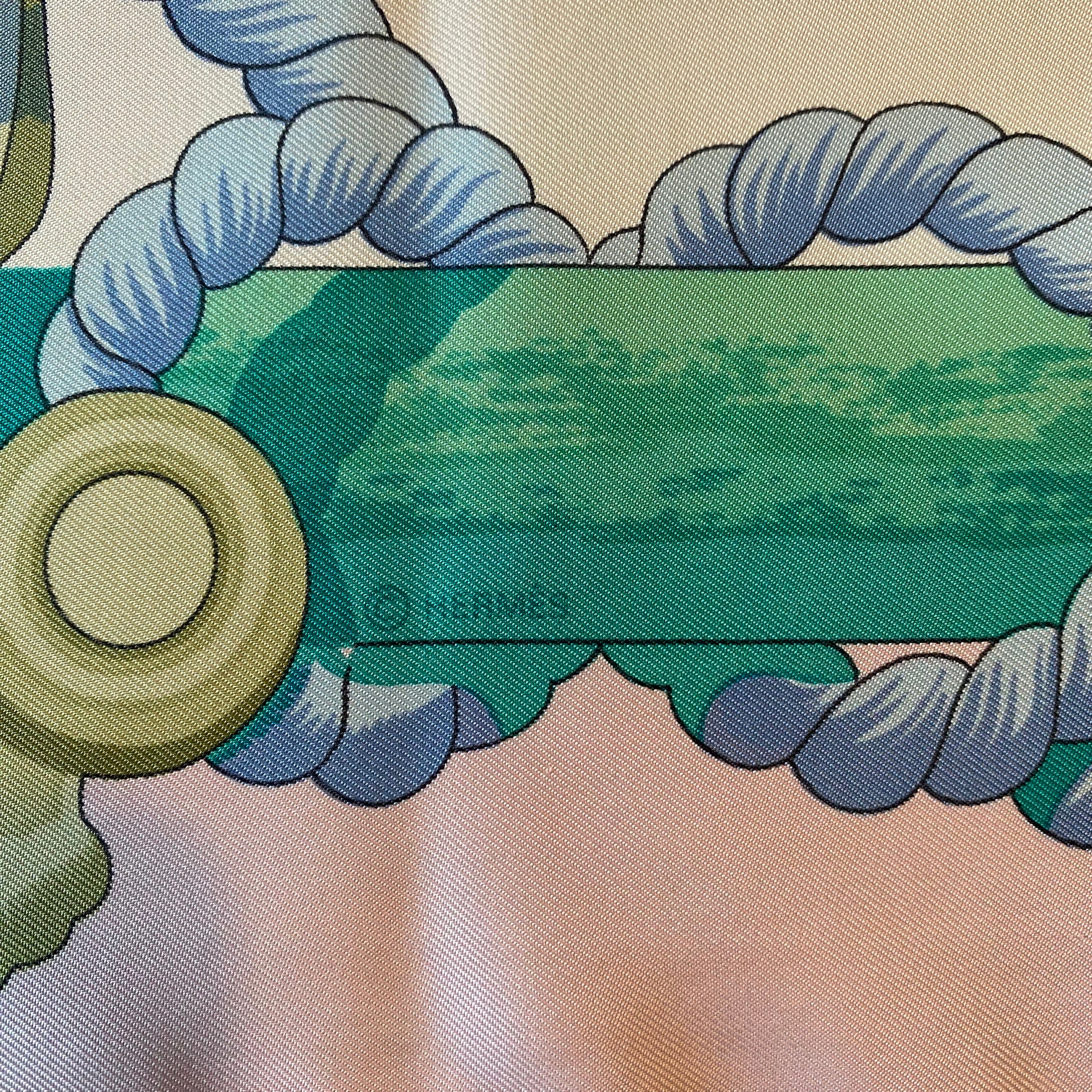 Hermès Tribord Silk Scarf Quite Rare