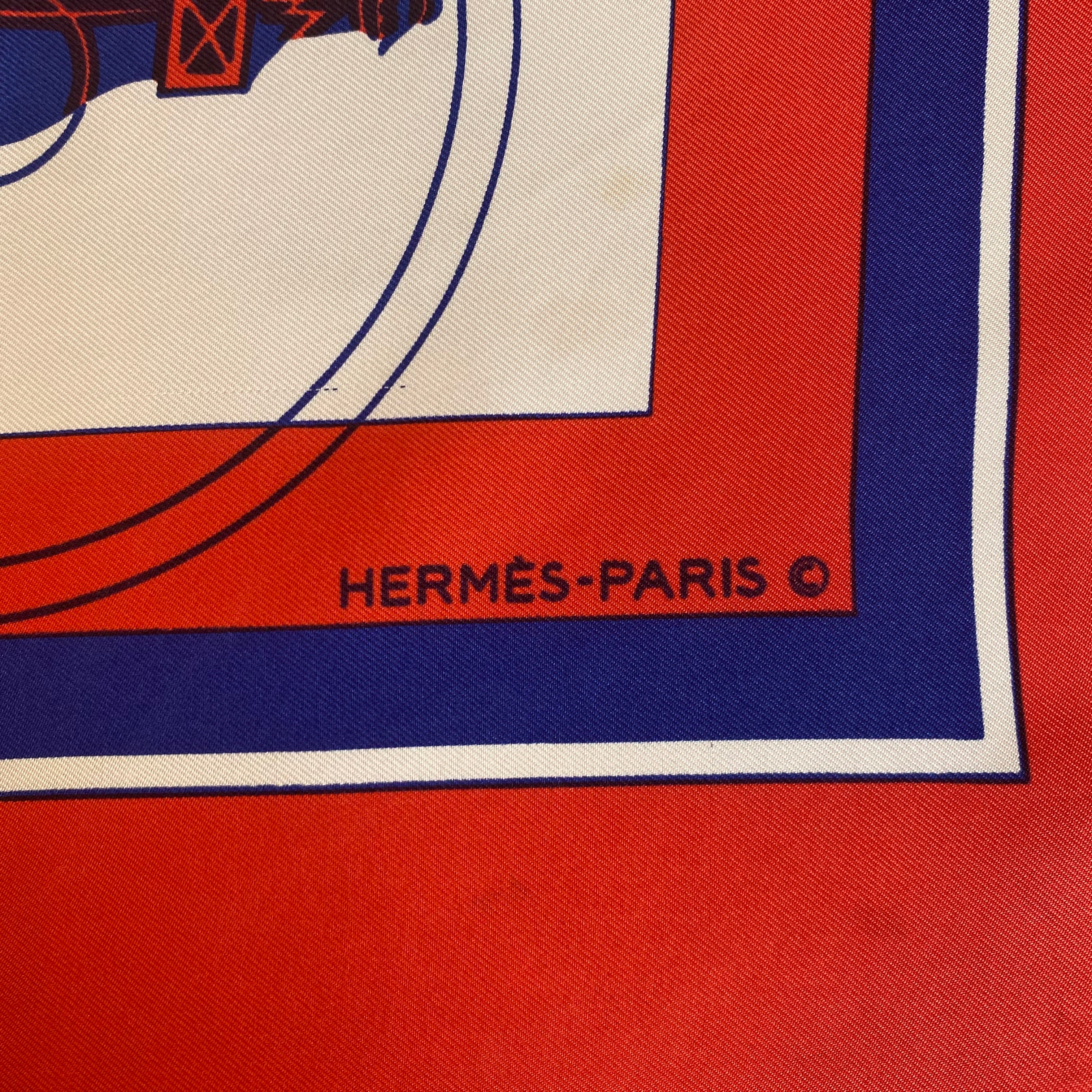 Hermès Ex Libris Silk Scarf
