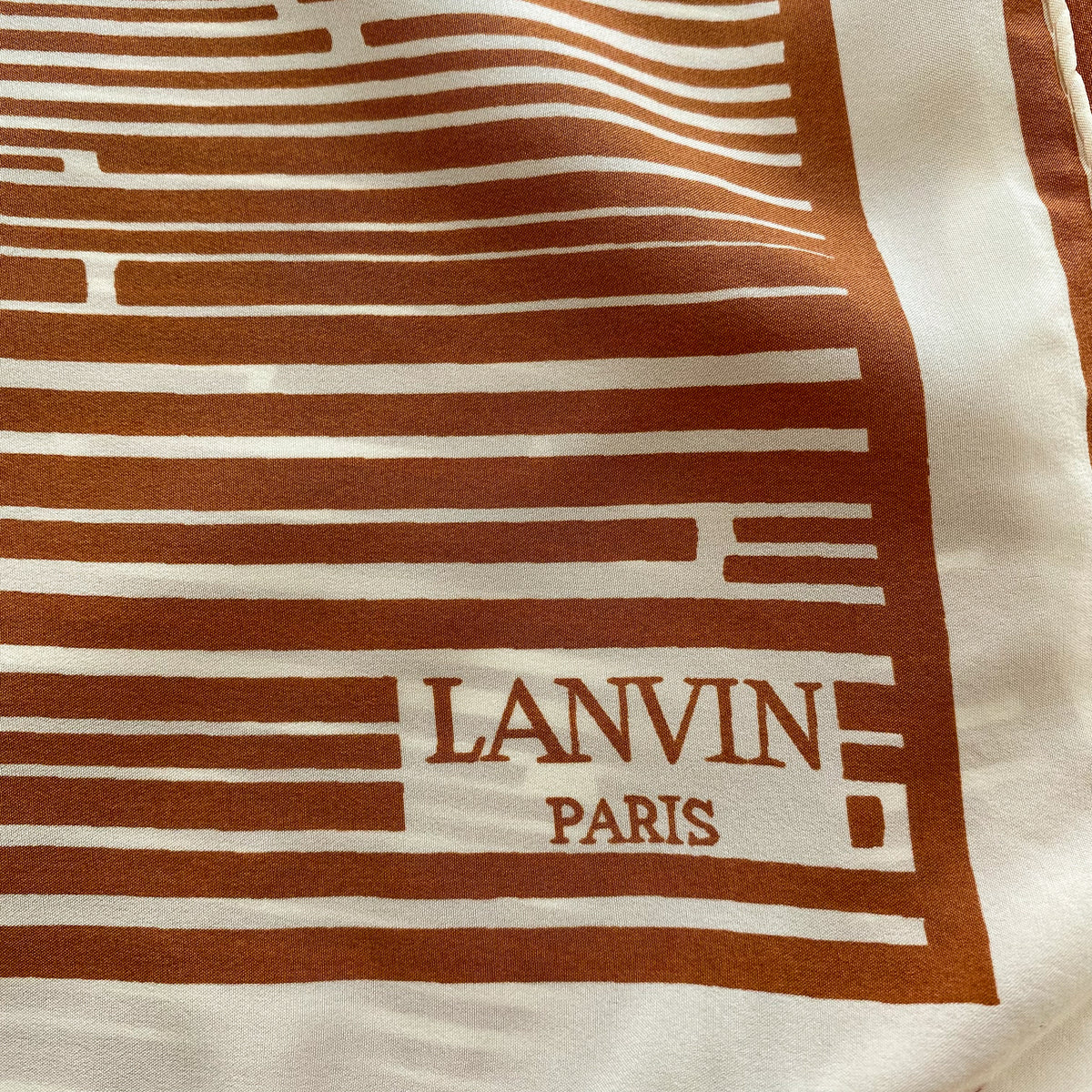 1979s Lanvin Nautical Vintage Silk Scarf