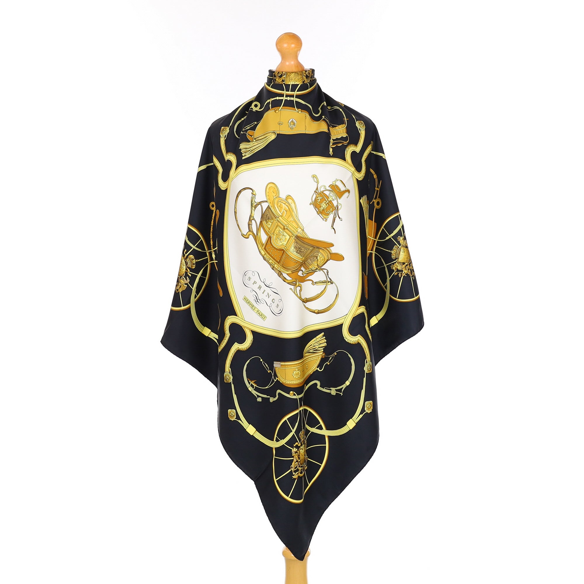 Hermès Springs Silk Scarf