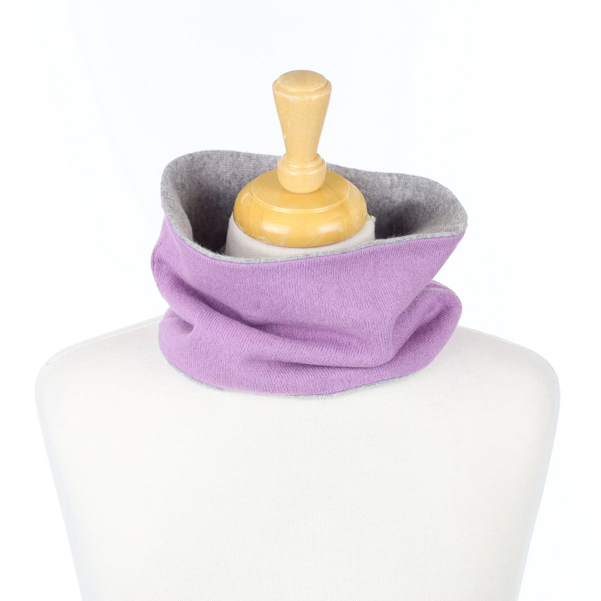 Lilac and Smoke Grey Neck Warmer