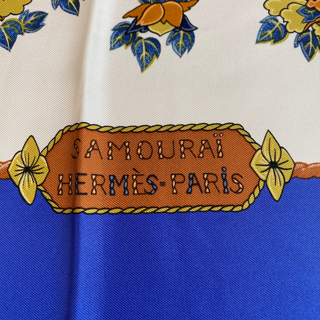 Brand New Boxed Hermès Samouraï Silk Scarf Quite Rare