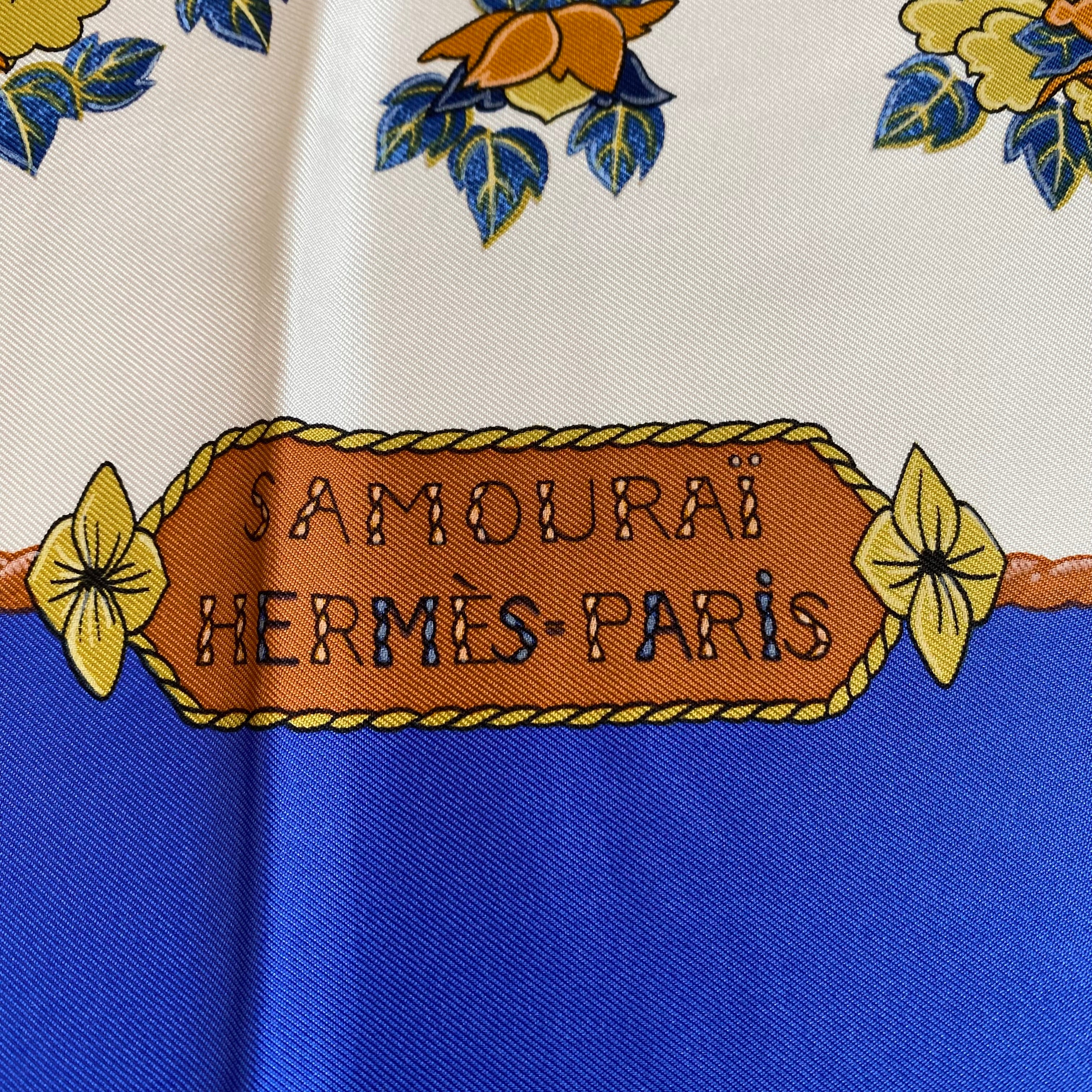 Brand New Boxed Hermès Samouraï Silk Scarf Quite Rare