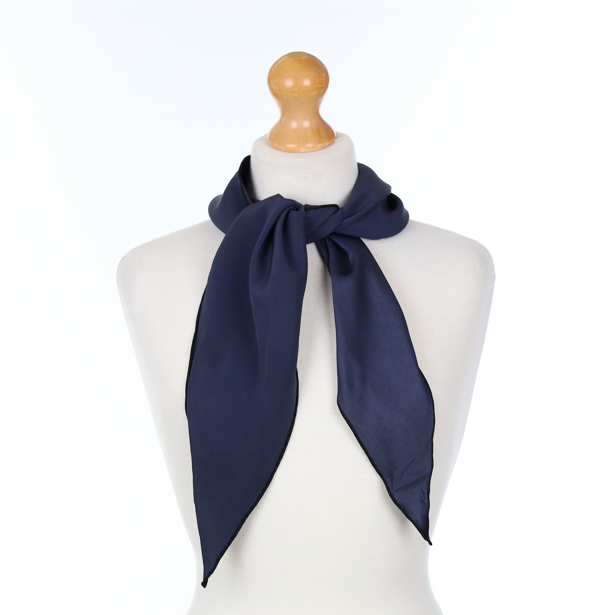 Hermès Navy Losange Silk Scarf